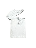 Helmut Lang White Cut out Tee