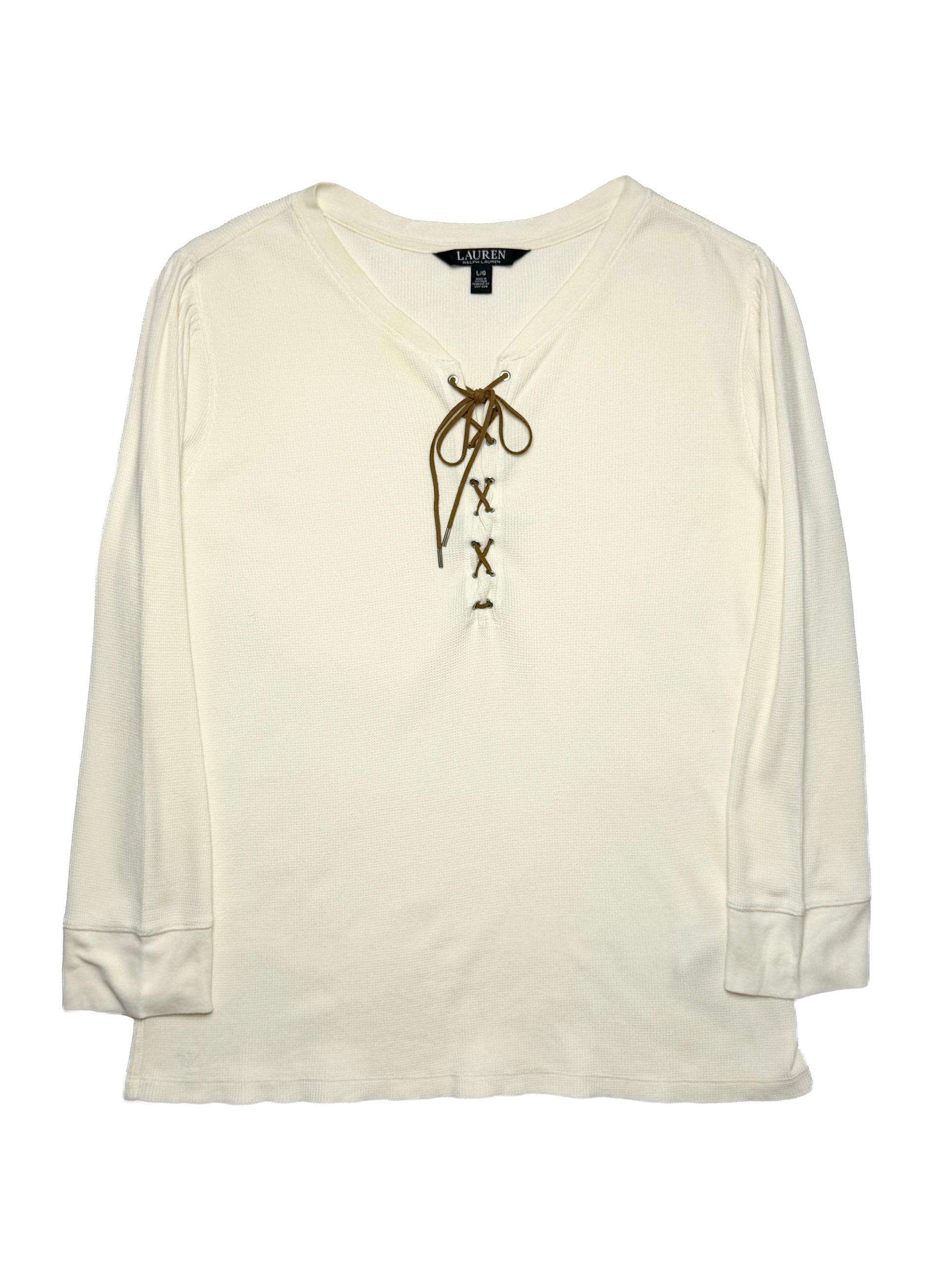 RALPH LAUREN Waffle Long Sleeve