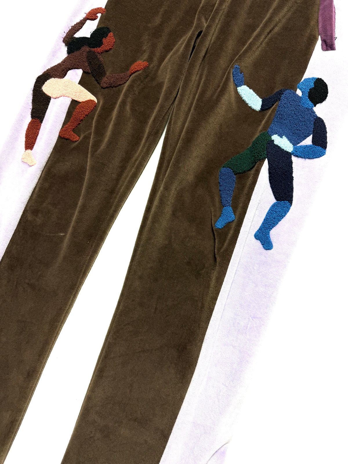 Kid Super Velvet Purple Brown Sweatpant
