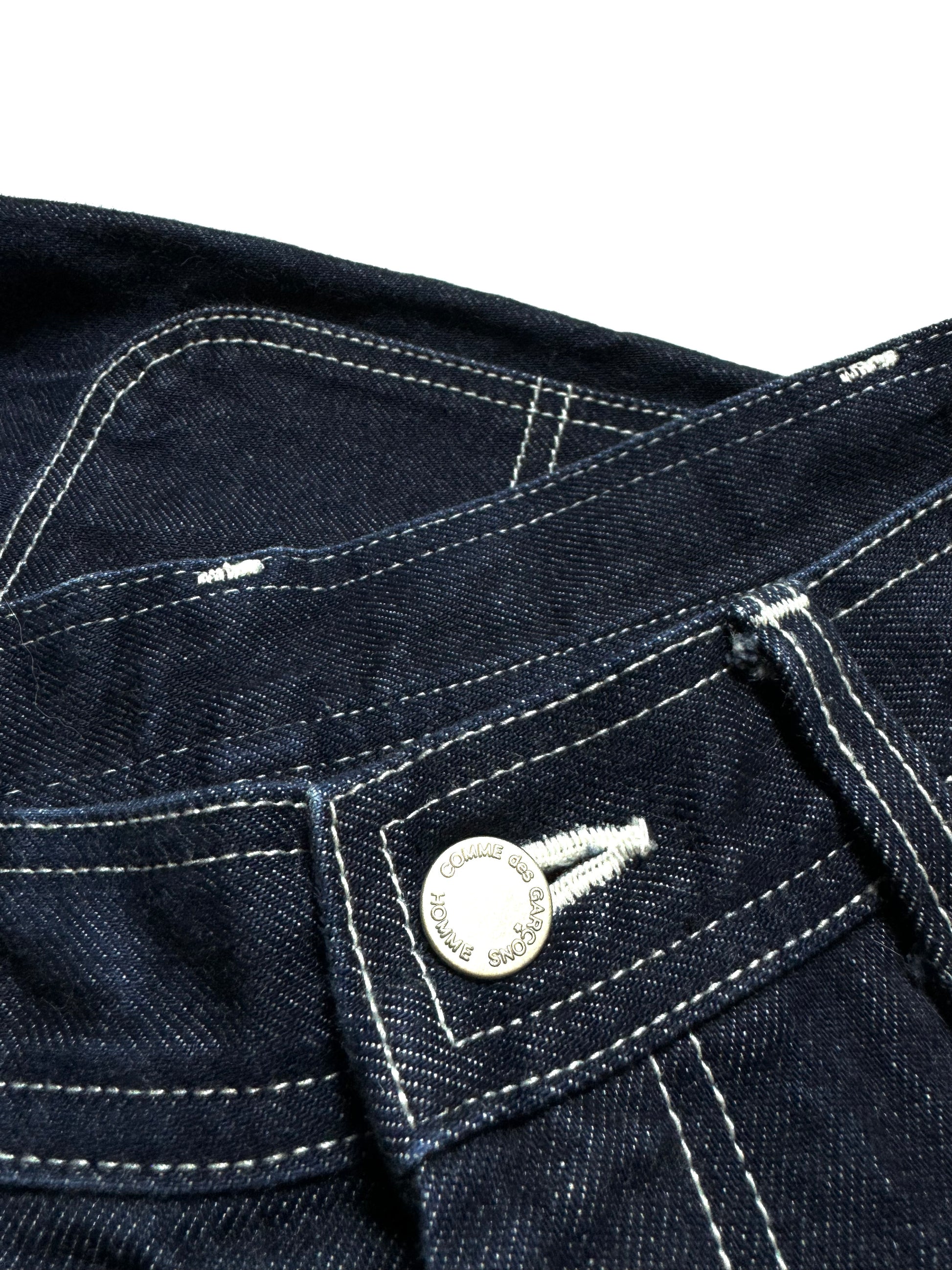 Comme des Garçons Homme Embroidered Contrast Denim Jean