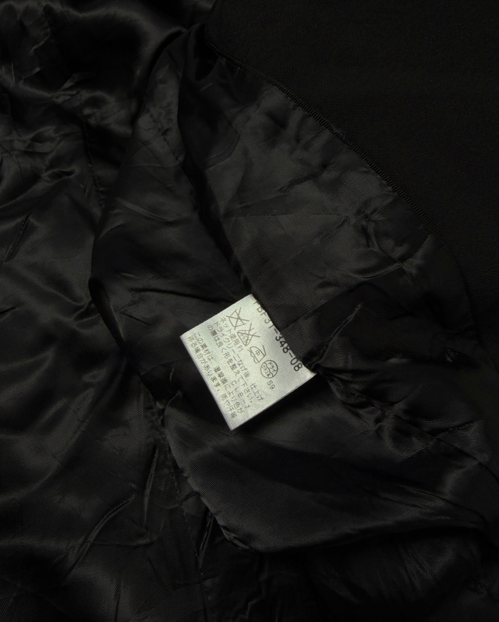 Issey Miyake Permanent Line  Black Asymmetrical Coat