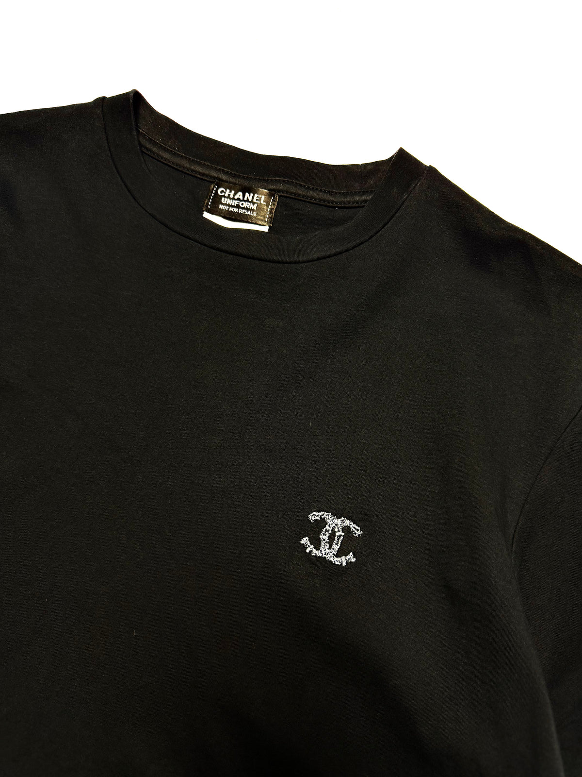 Chanel Uniform Black Tee 21S