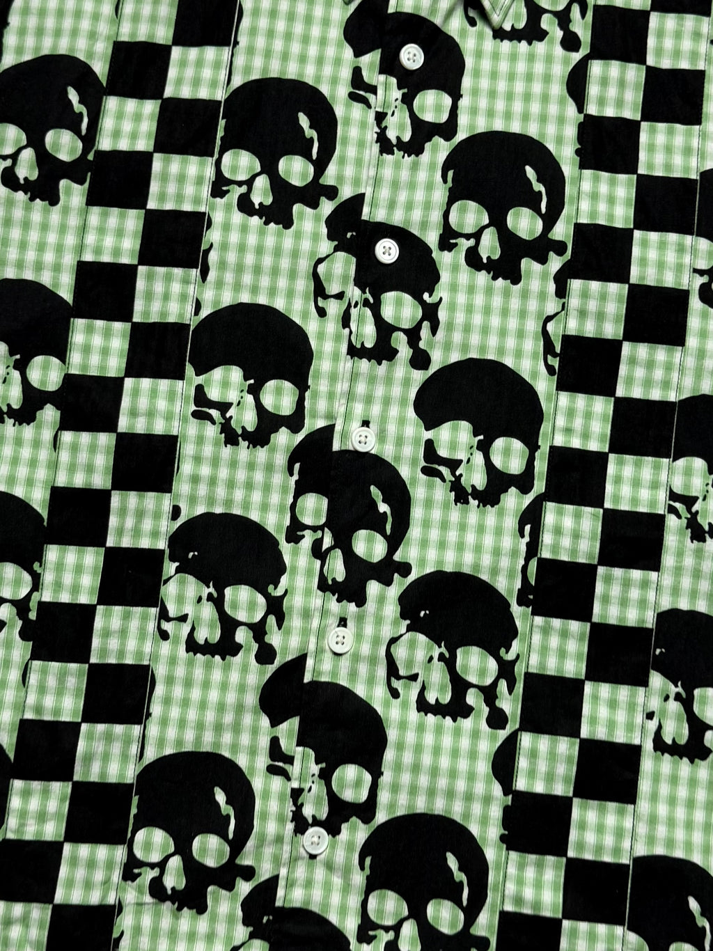 COMME DES GARCONS HOMME PLUS Skull Check Shirt