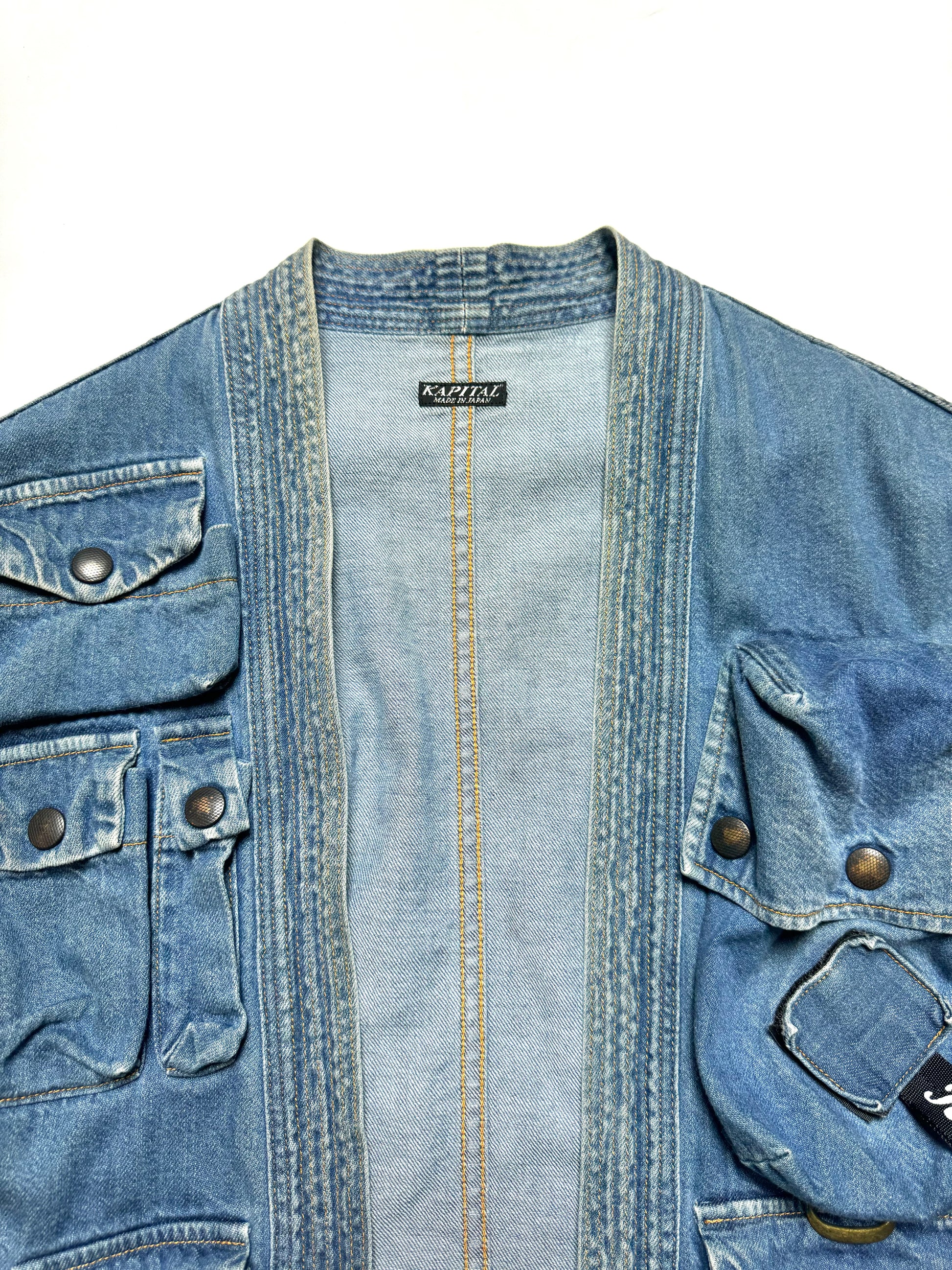 Kapital 8Oz Denim Fishing kimono Jacket