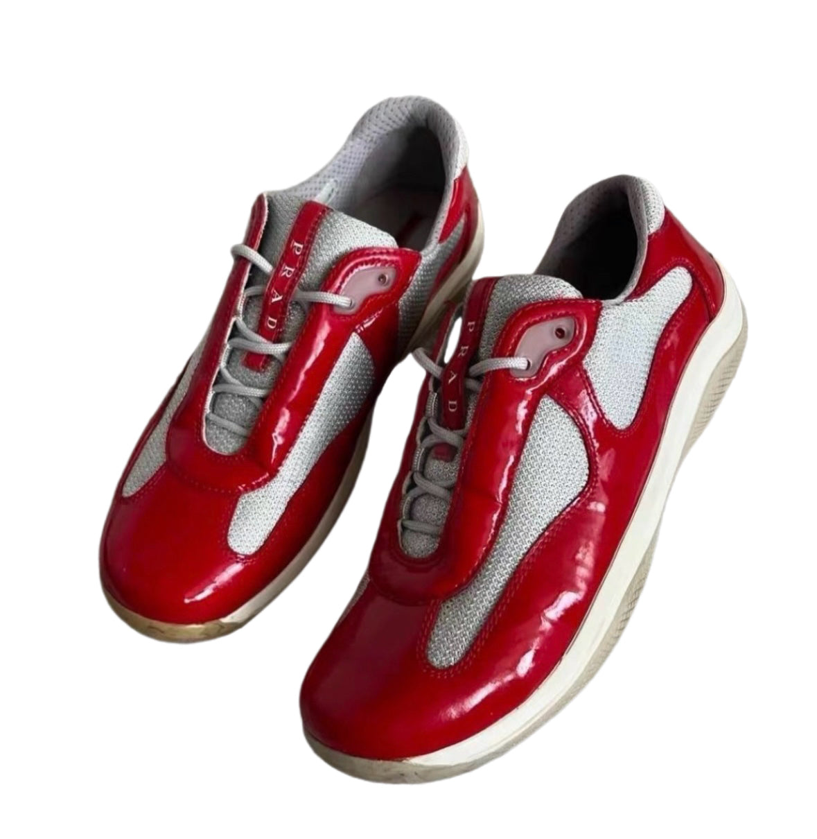 Prada America Cup Red Shoes