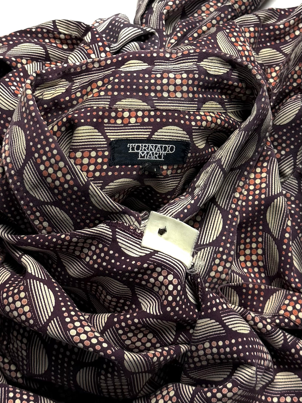 TORNADO MART Dotted Long Sleeve Shirt Red