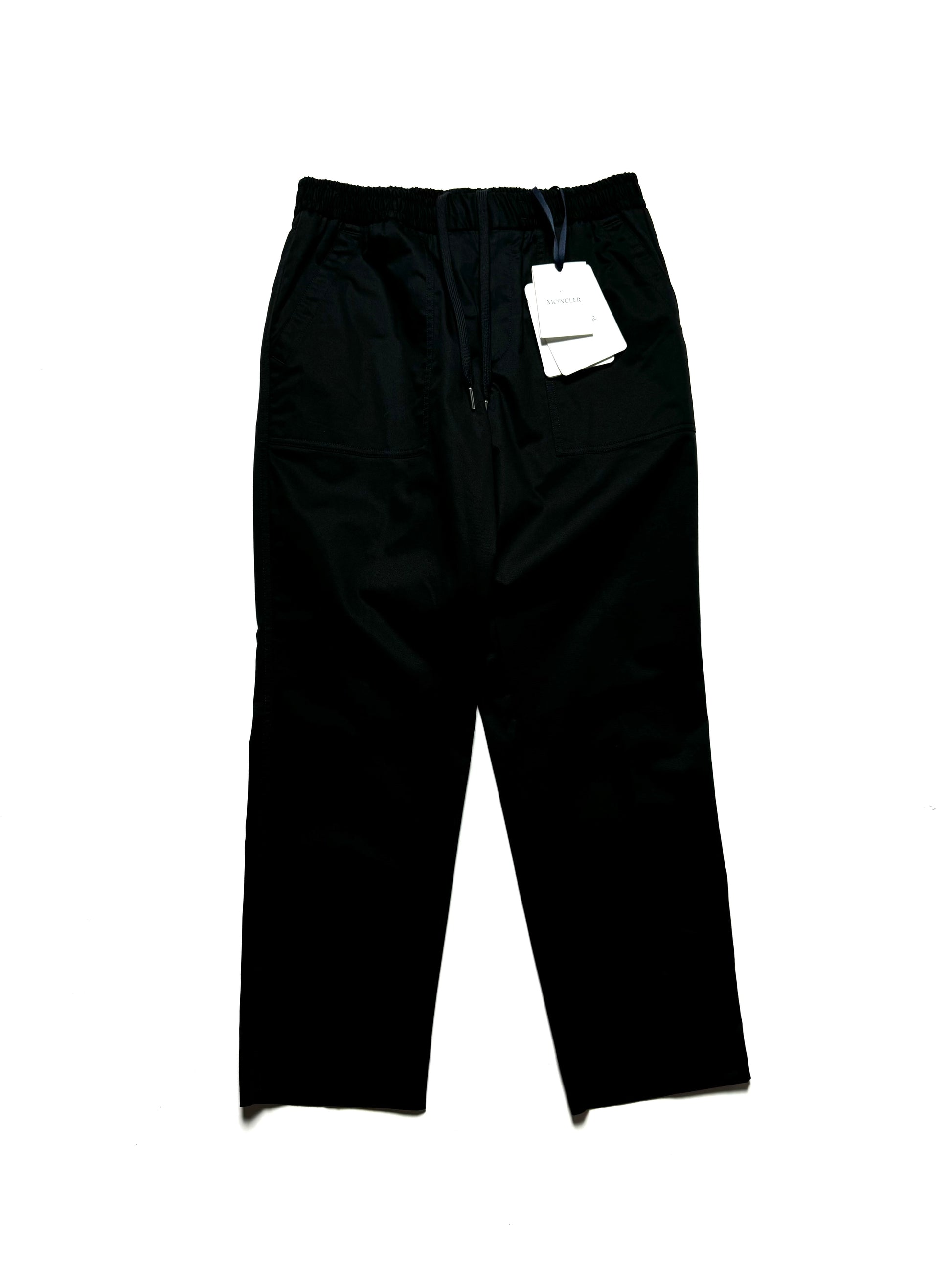 Moncler Drawstring Black Trousers