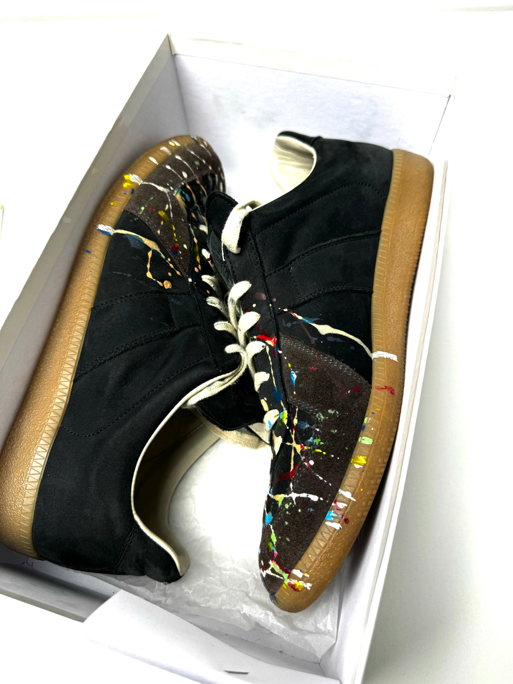 Maison Margiela Paint Splatter Replica German Army Trainer (GAT)