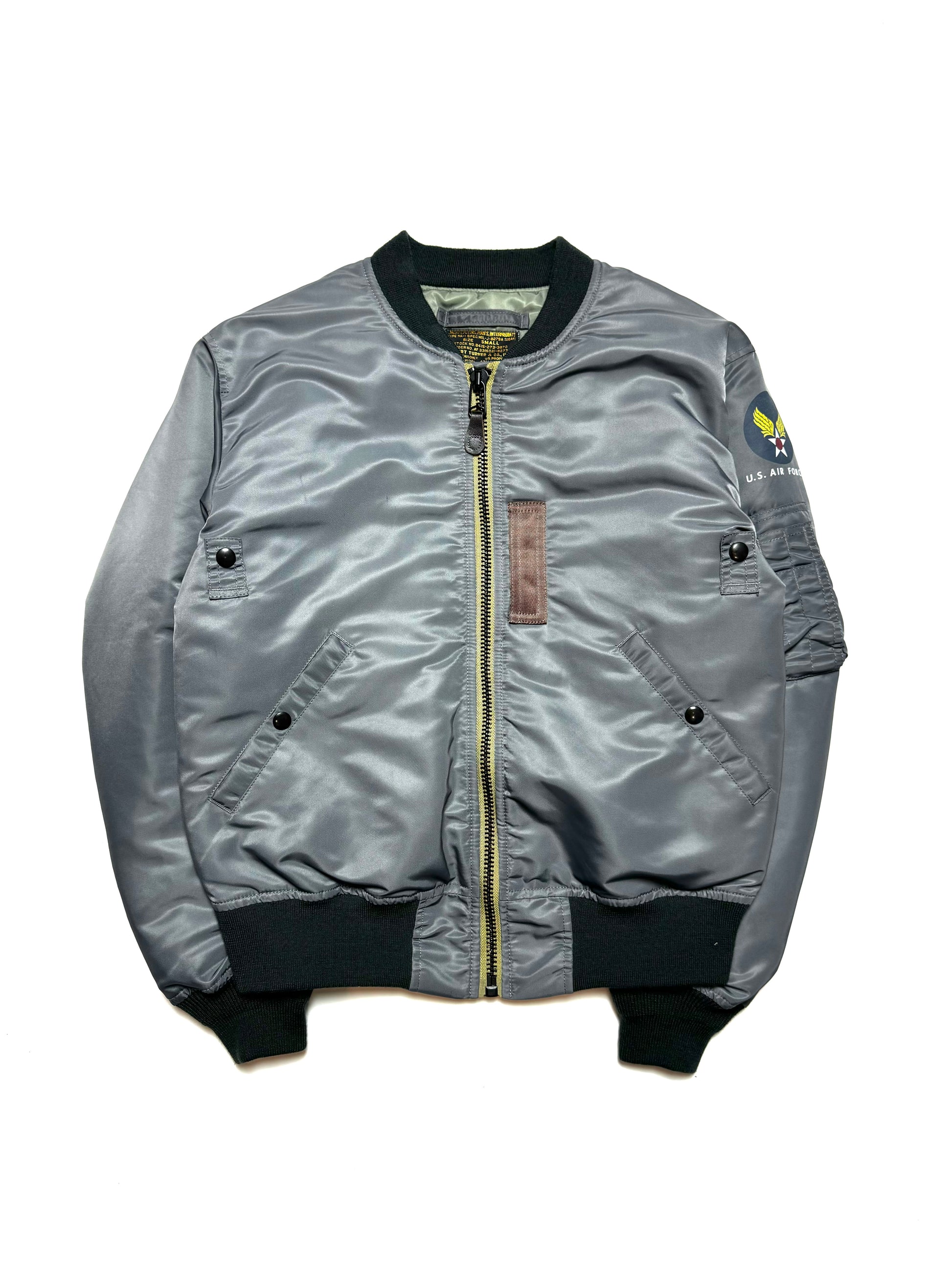 Toy MCcoy Gunmetal US Airforce Bomber MA-1 Jacket