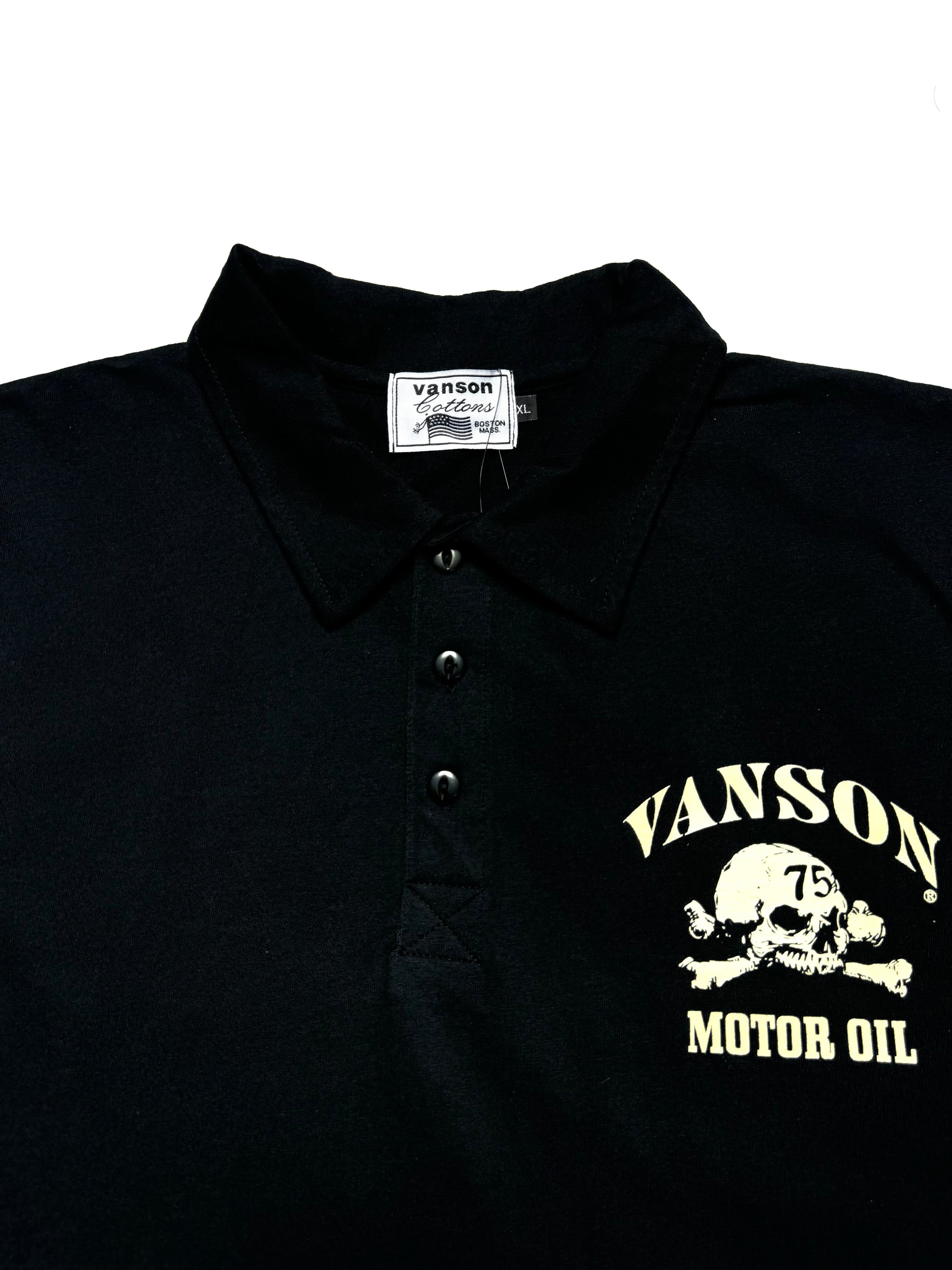 Vanson Skull Black Shirt