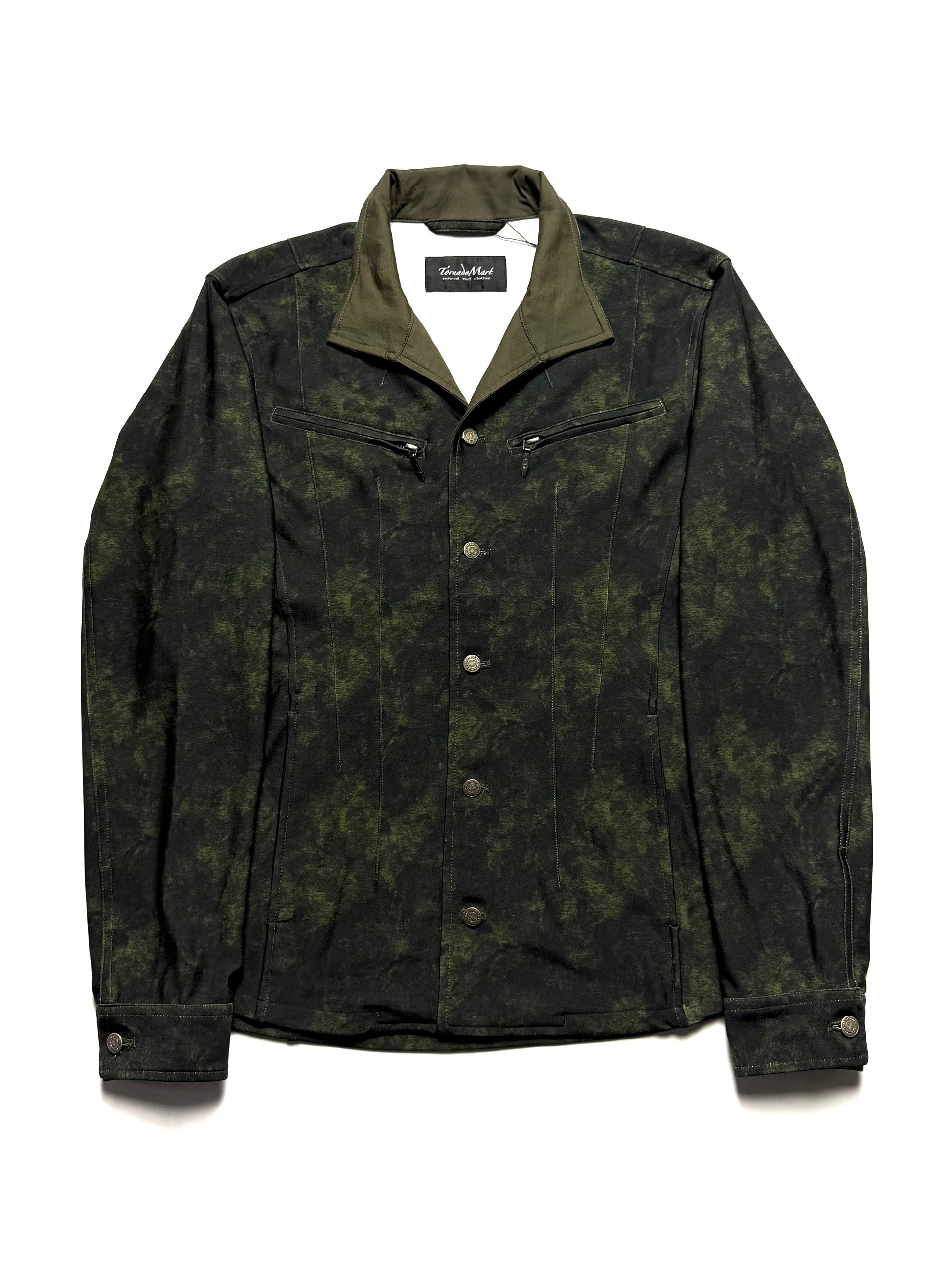TORNADO MART Floral Long Sleeve Shirt Jacket