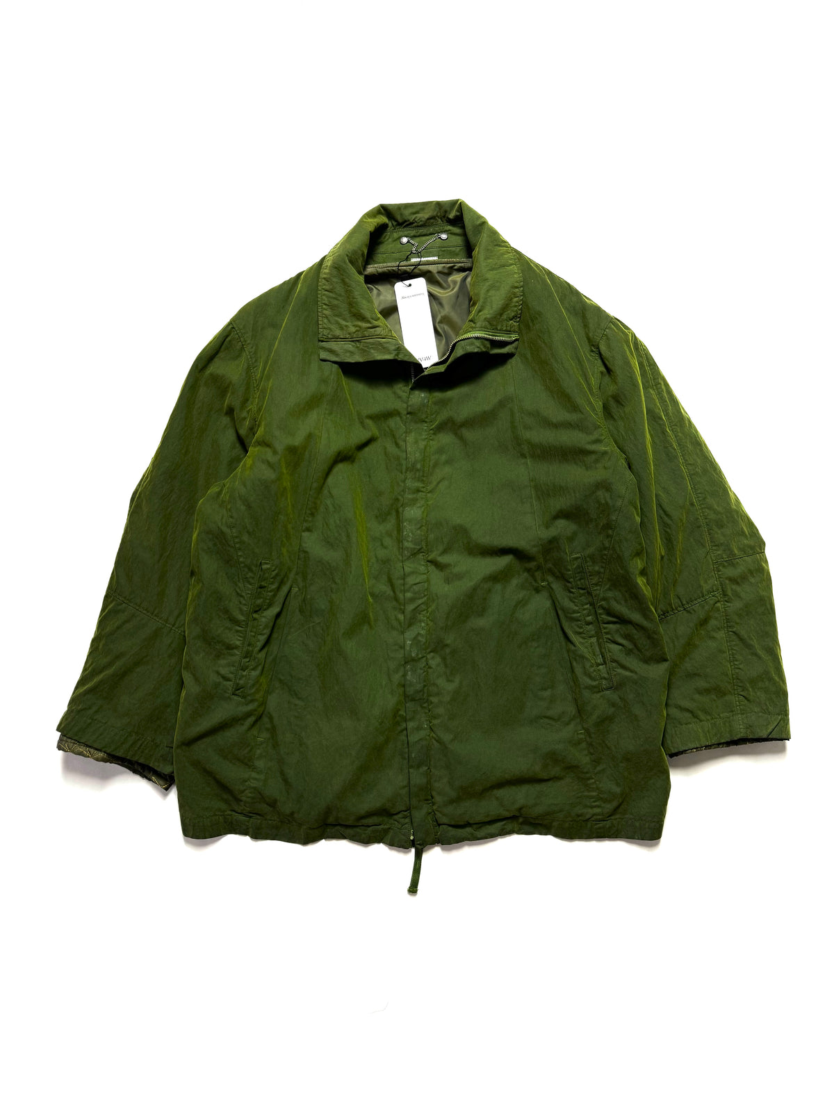 C.P. Company Army Green Insulted Layer Wax Puff Jacket