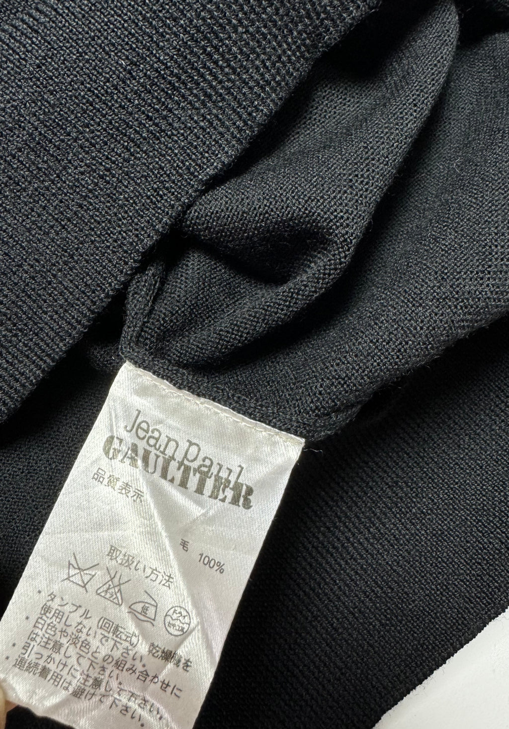 Jean Paul Gaultier Pins Navy Knit Sweater