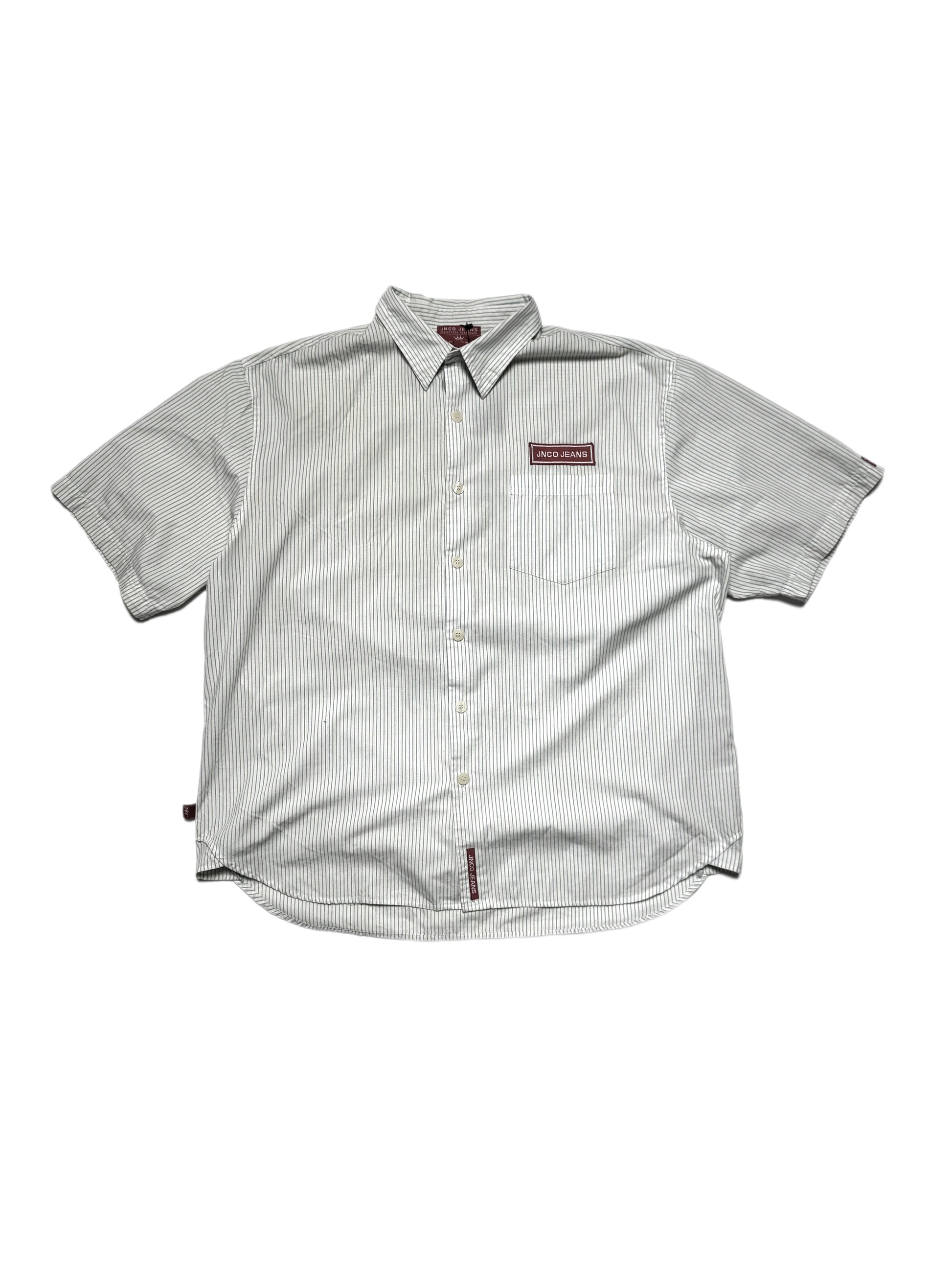 JNCO White Short Sleeve Dragon Shirt