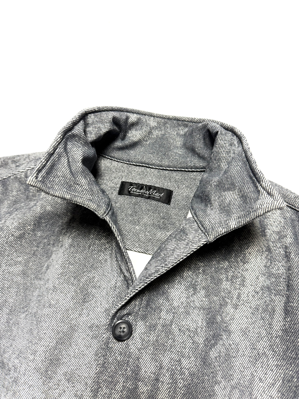 Tornado Mart Grey Blended Shirt