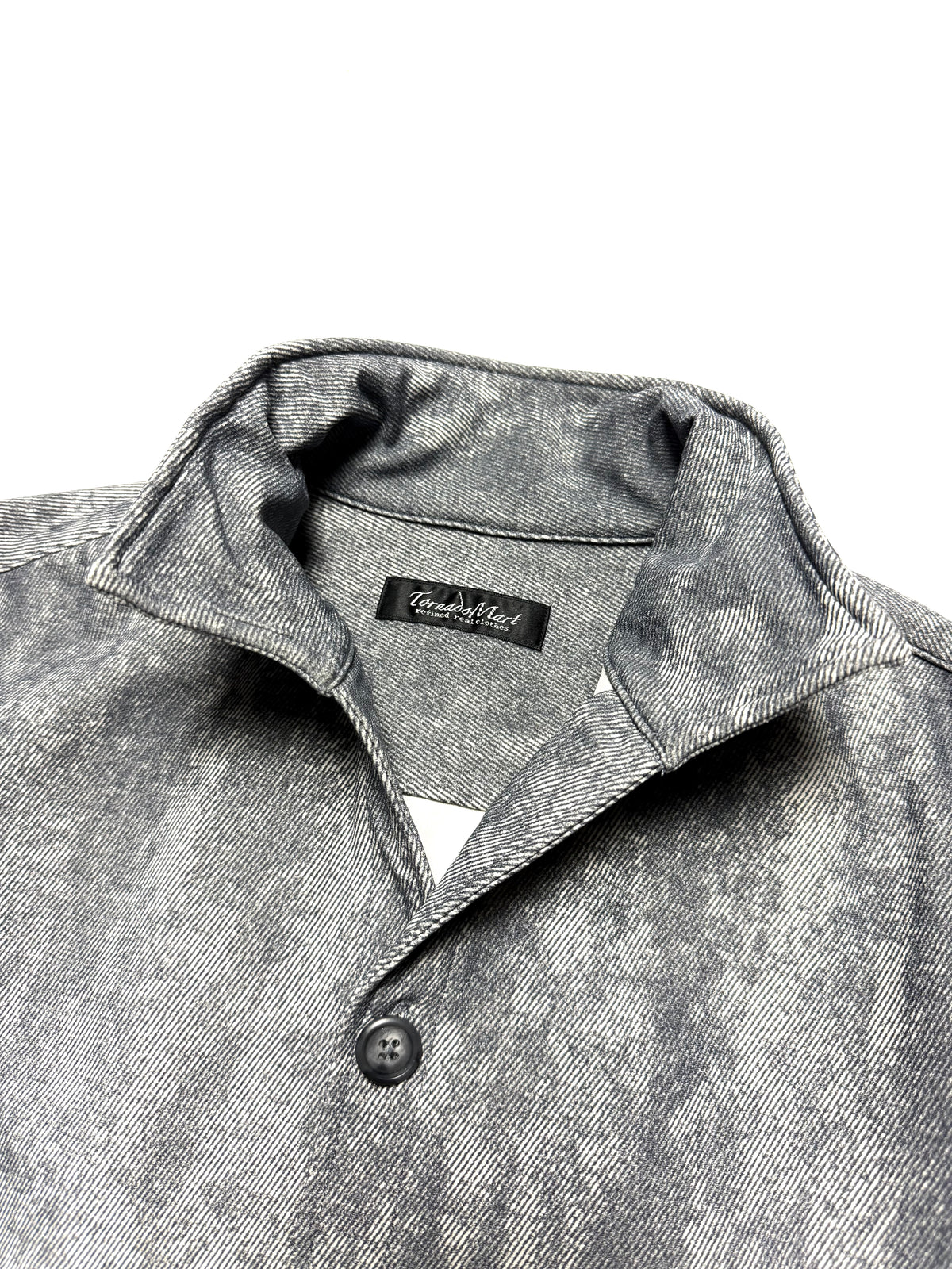 Tornado Mart Grey Blended Shirt