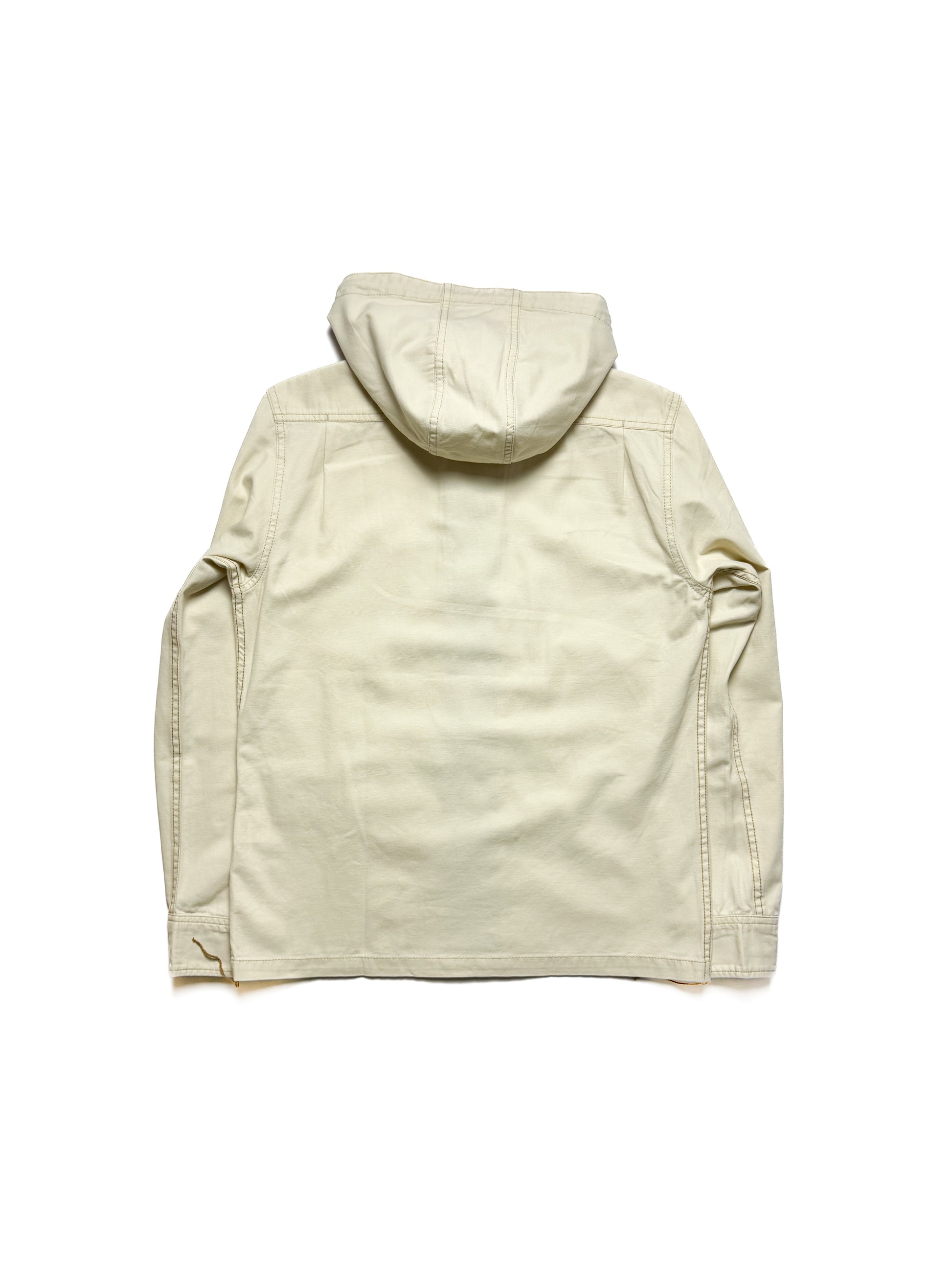 AVIREX Cream Hooded Jacket