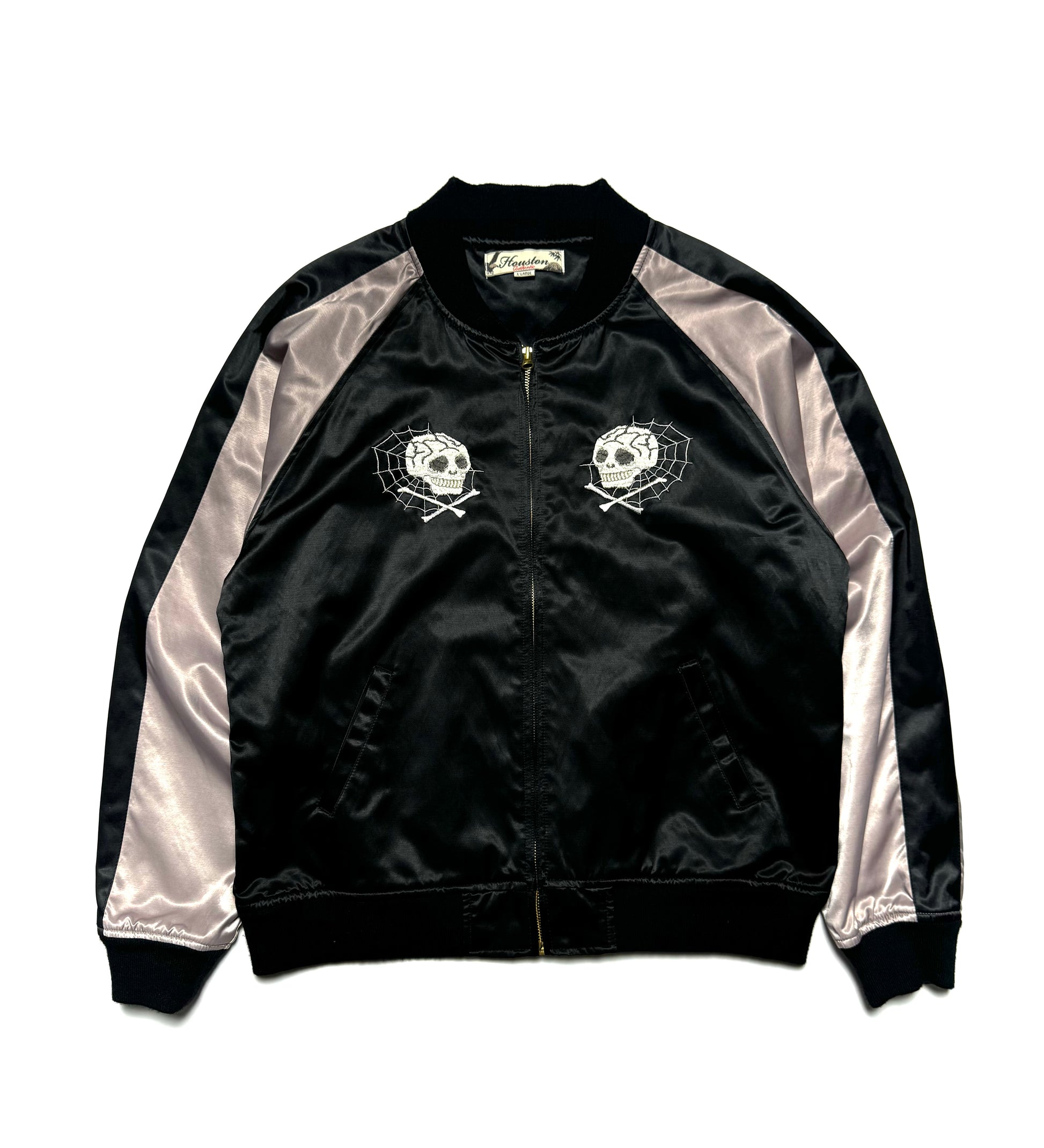 Huston Vintage Skull Embroidery Jacket