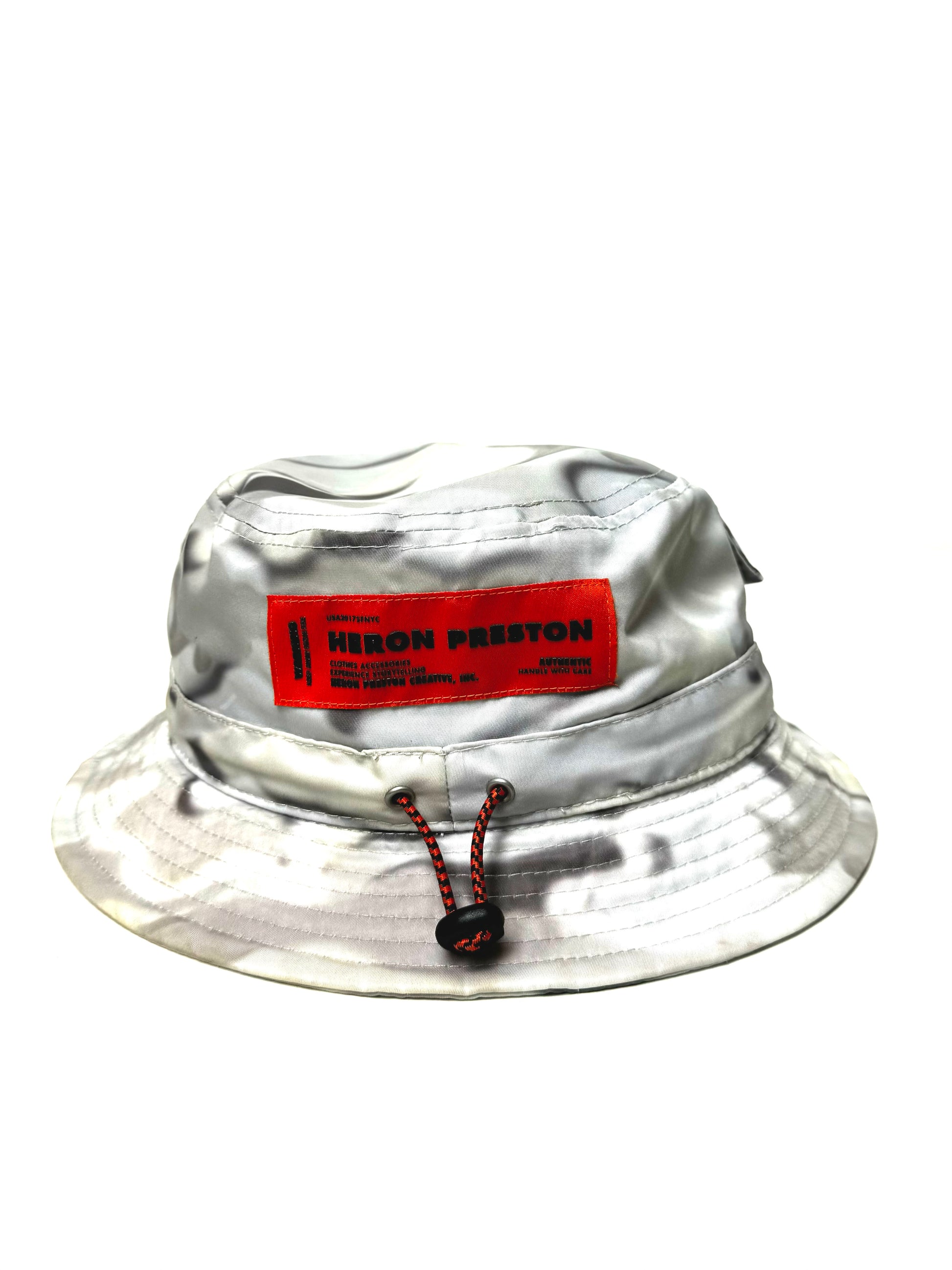 Heron Preston White Camo Bucket Hat