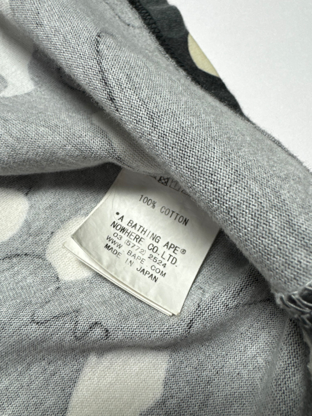 BAPE Black Grey Camo Tee