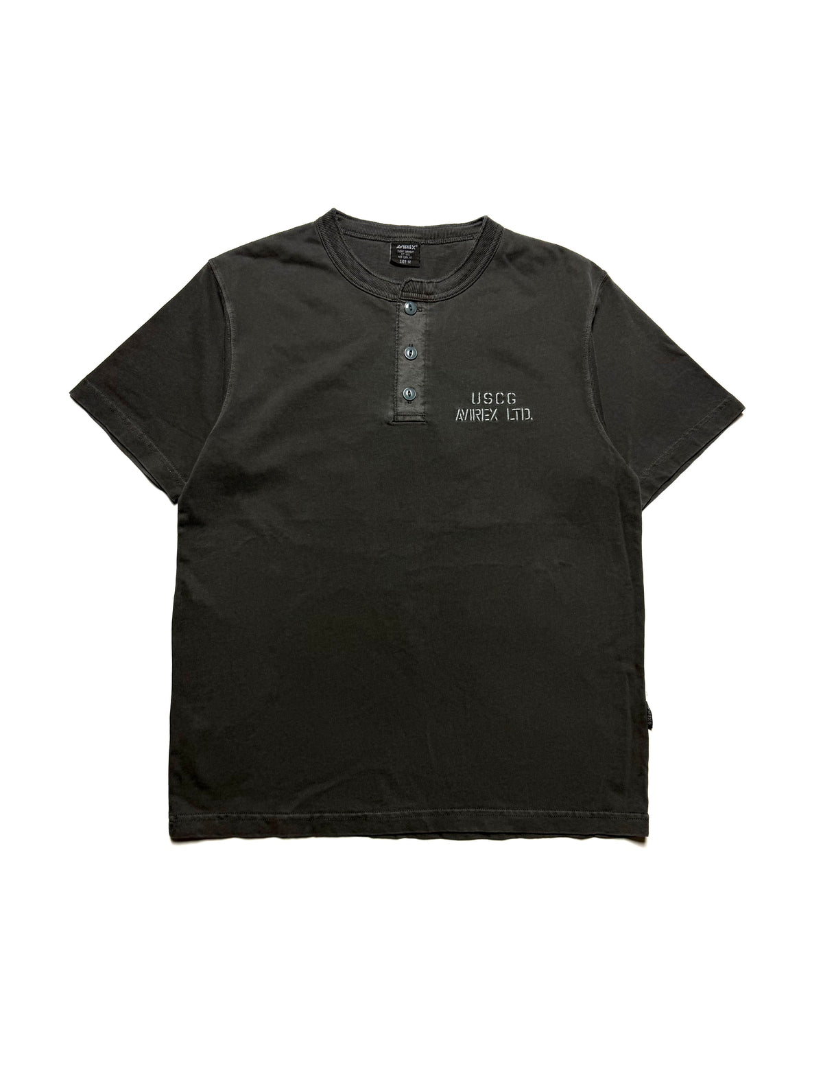 Avirex Henley Grey USCG Tee