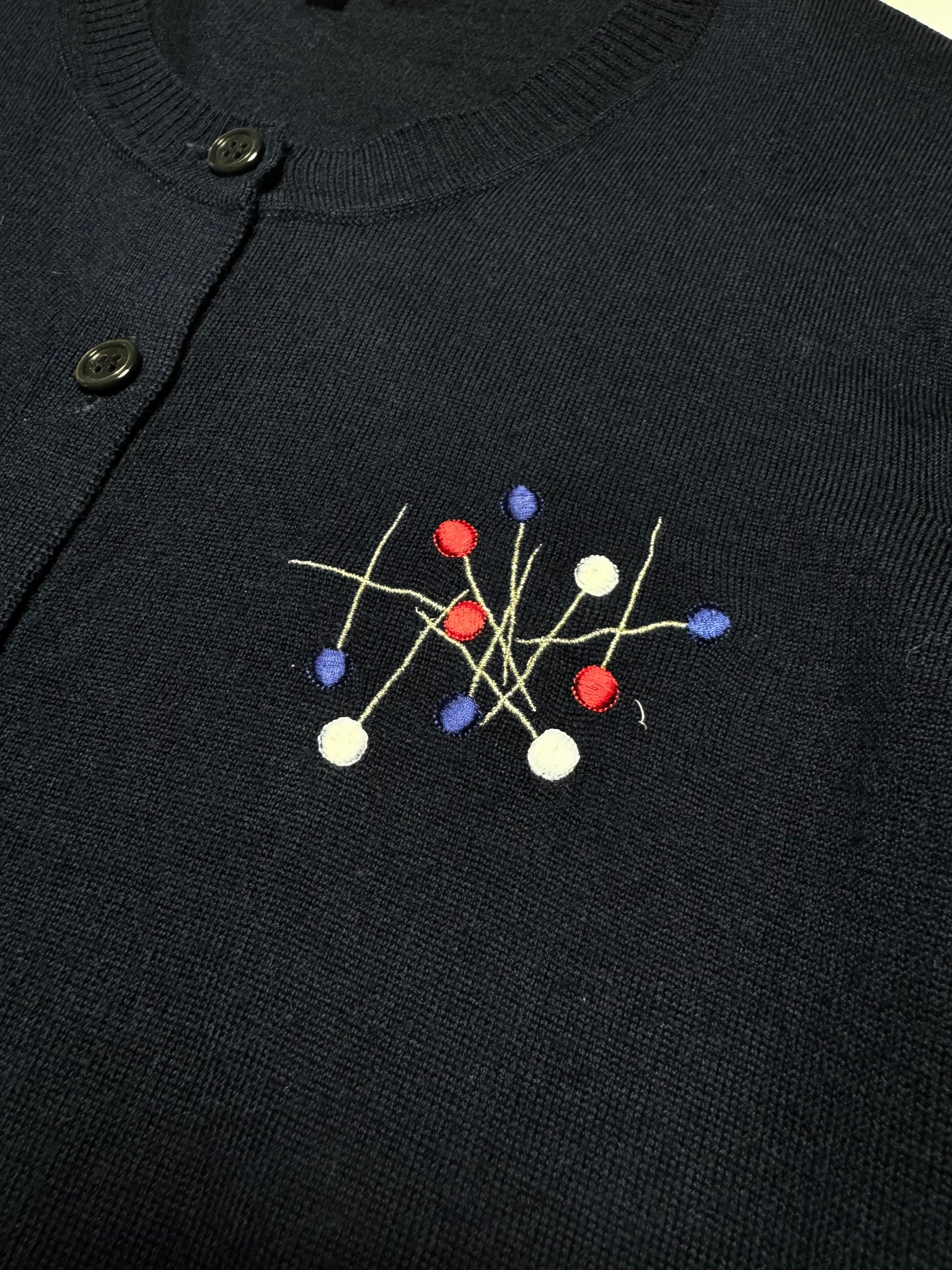 Jean Paul Gaultier Pins Navy Cardigan