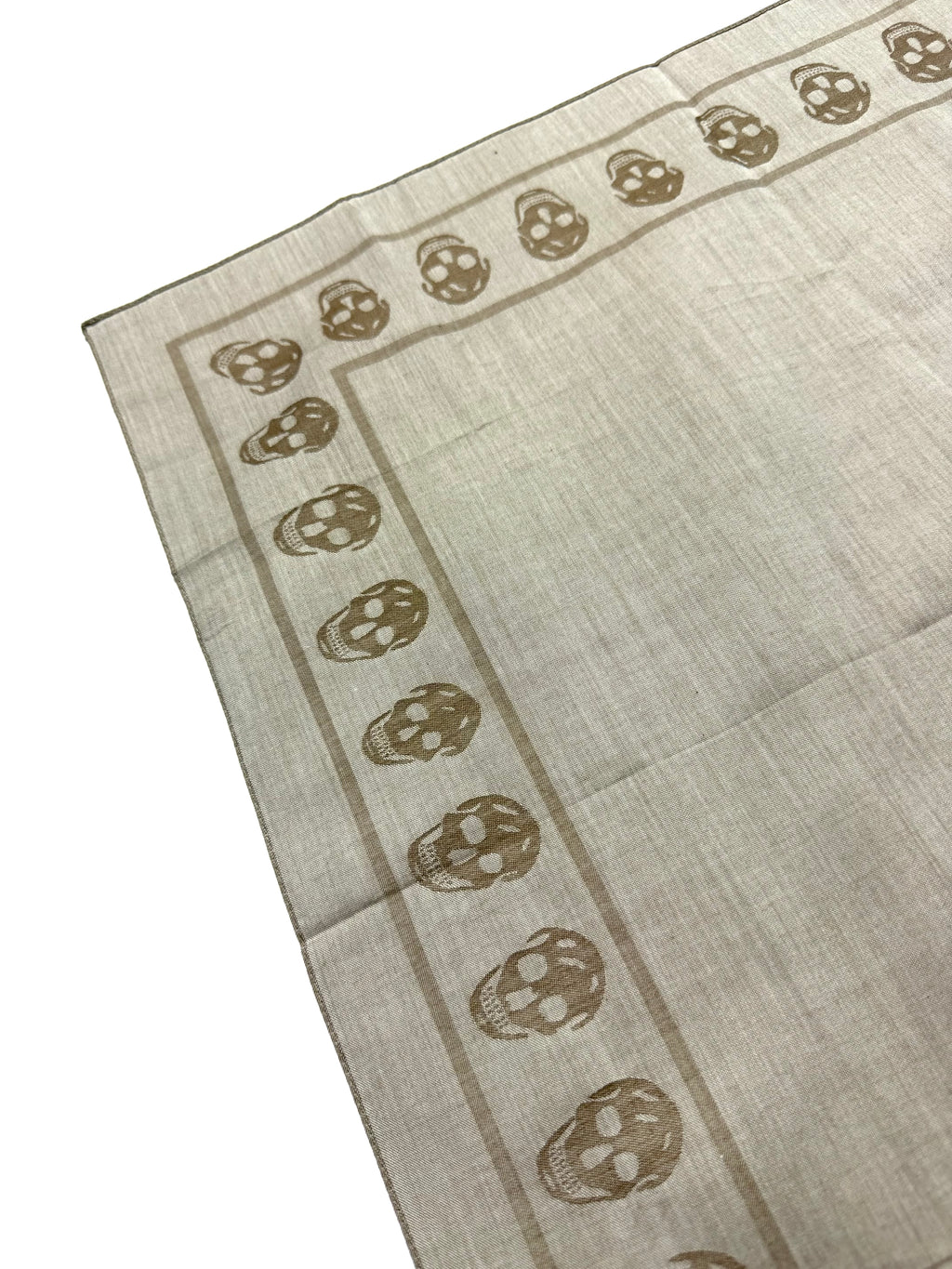 Alexander McQueen Beige Skull  Scarf