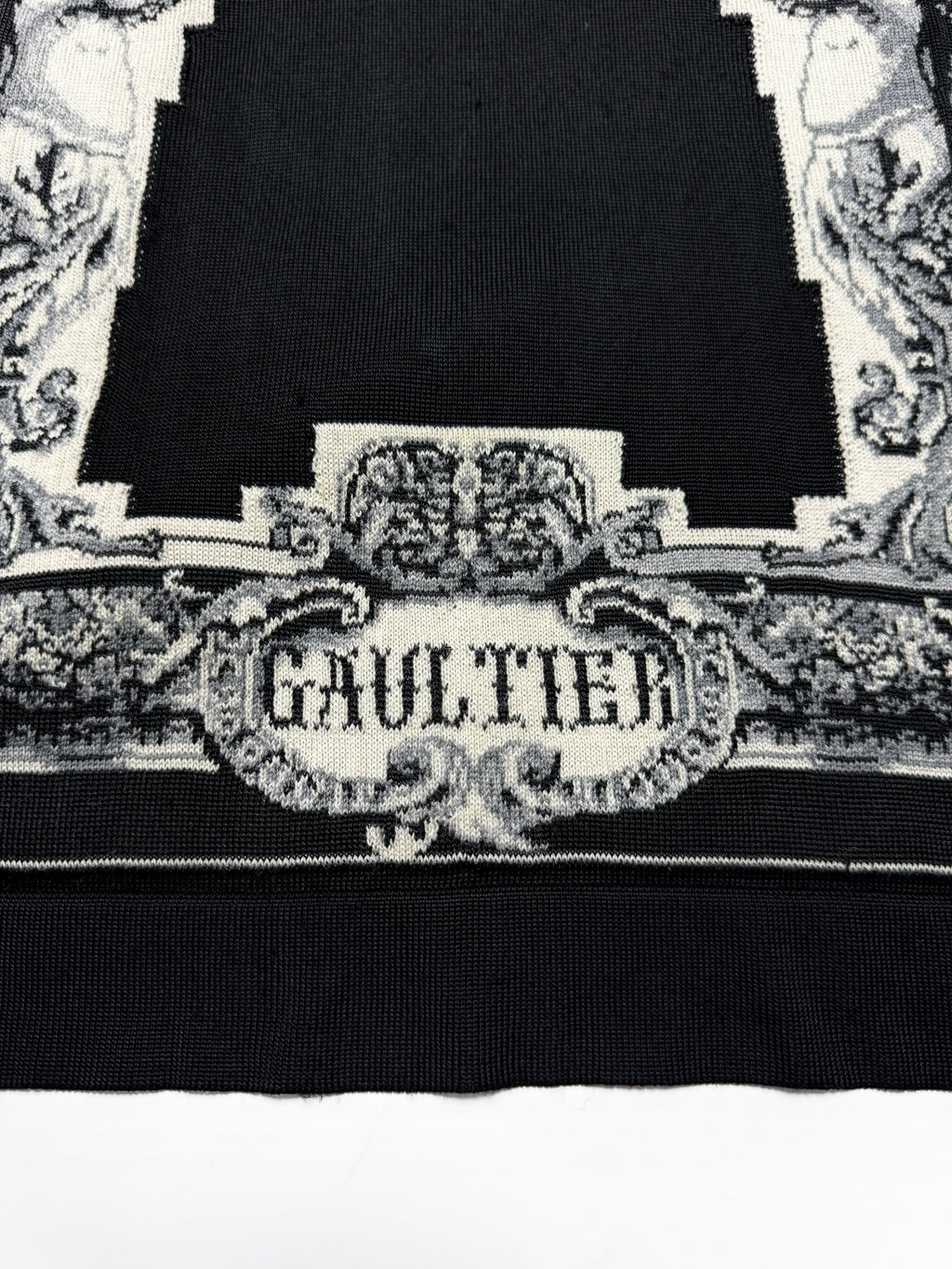 Jean Paul Gaultier Black Silk Wool Knitwear
