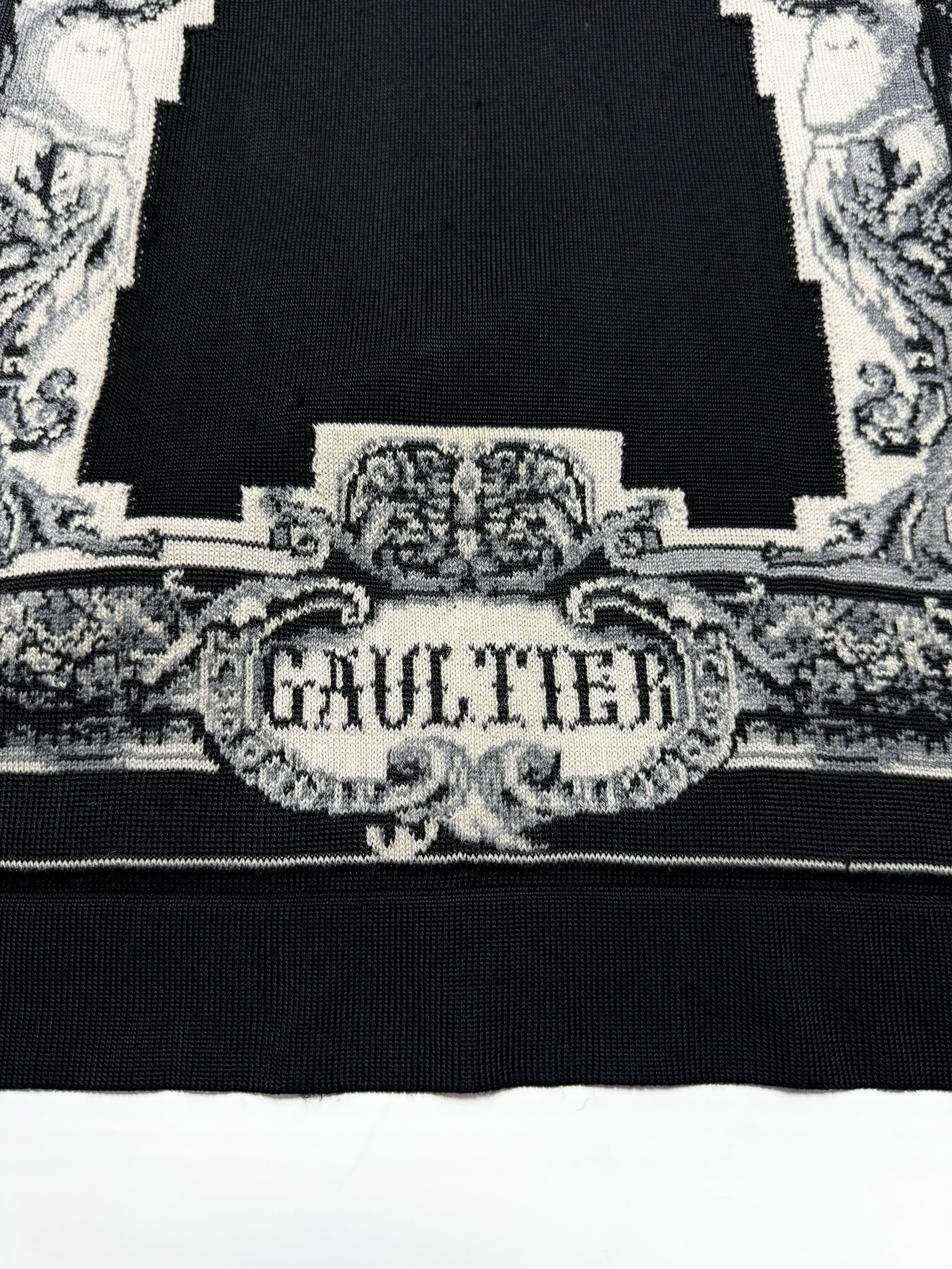 Jean Paul Gaultier Black Silk Wool Knitwear