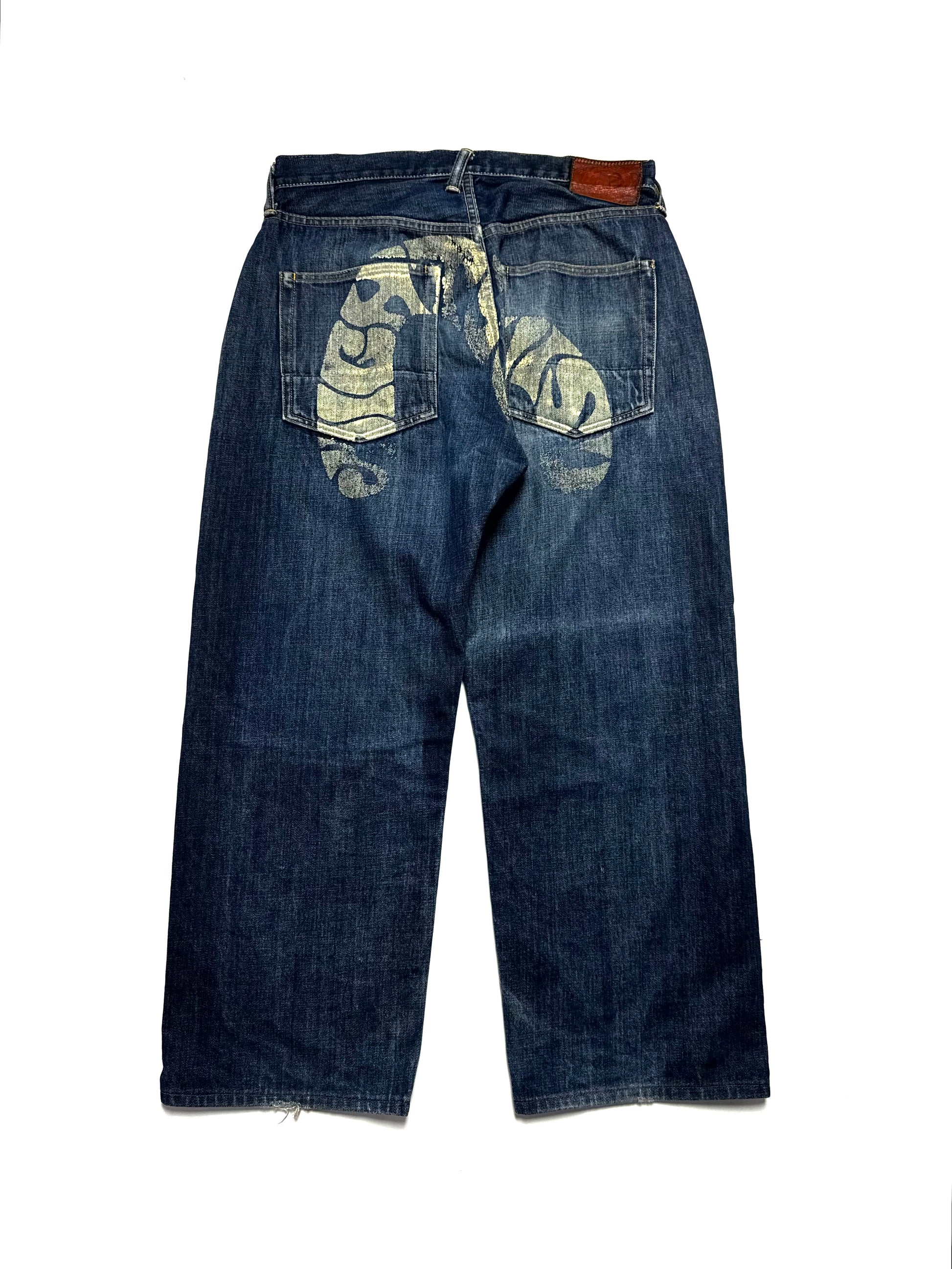 Evisu Faded Seagull Washed Jean
