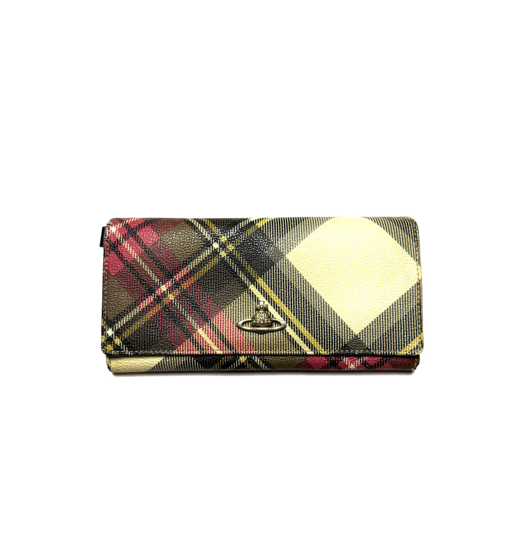 Vivienne Westwood Leather Plaid Wallet