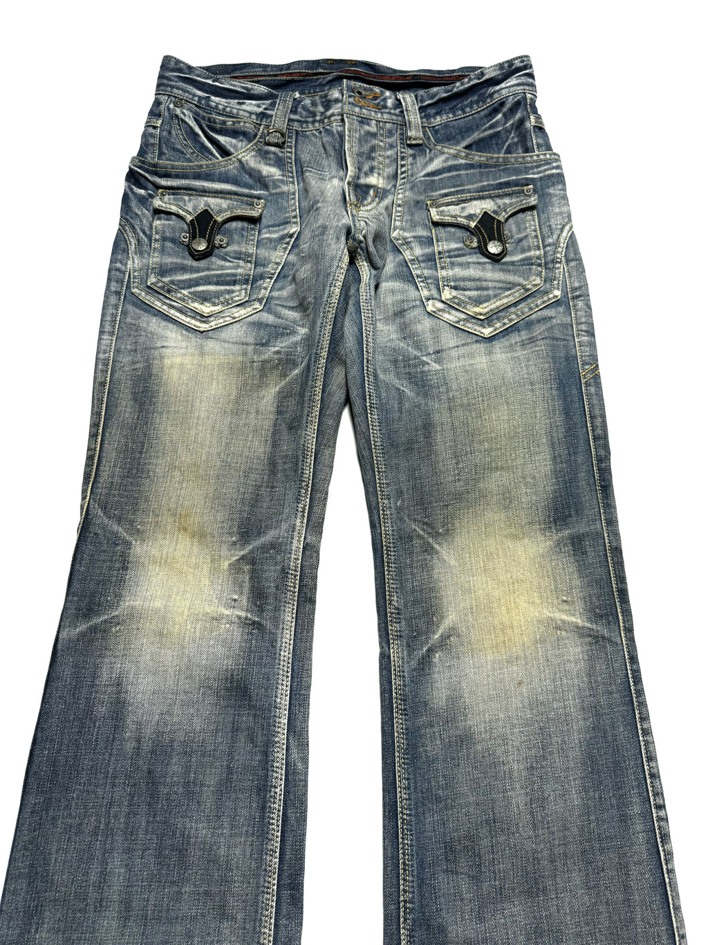 Nicole Club Washed Flared Denim Jean 2000s