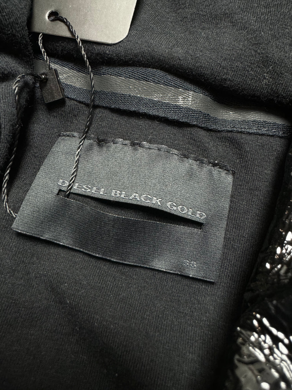 Diesel Black Gold Tag Black Jacket