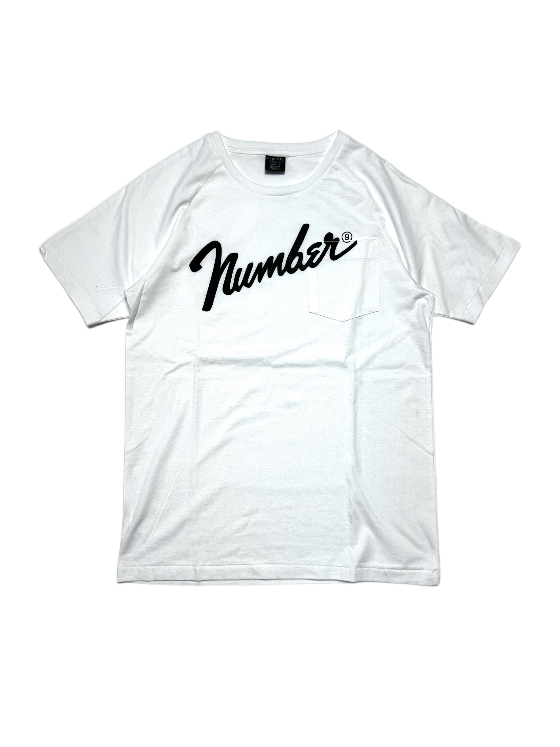 Number Nine Spellout White Tee