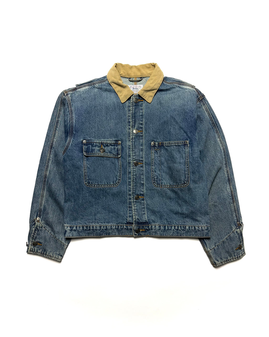 Polo by Ralph Lauren 80-90s Dungarees Corduroy Collar Denim Jacket