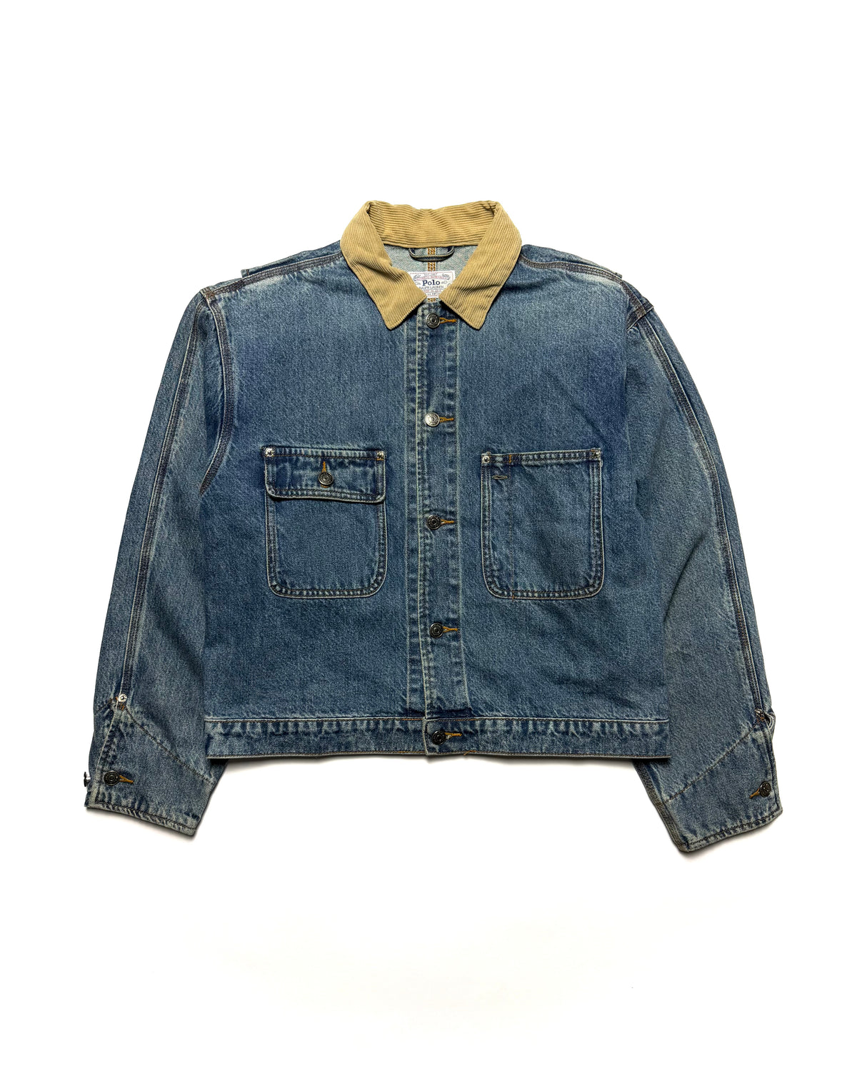 Polo by Ralph Lauren 80-90s Dungarees Corduroy Collar Denim Jacket