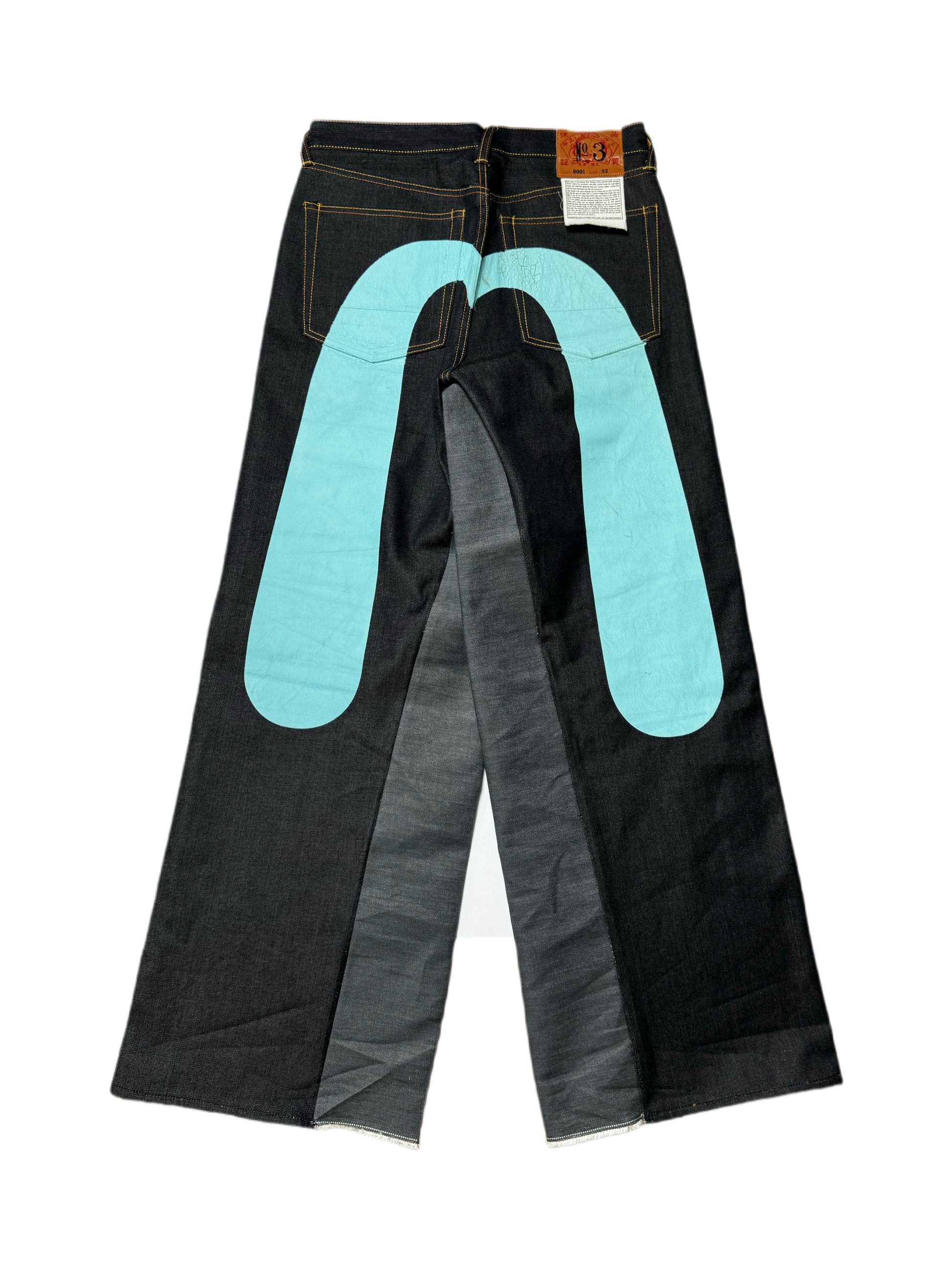 Evisu Remake Blue Daicock Raw Denim Jean