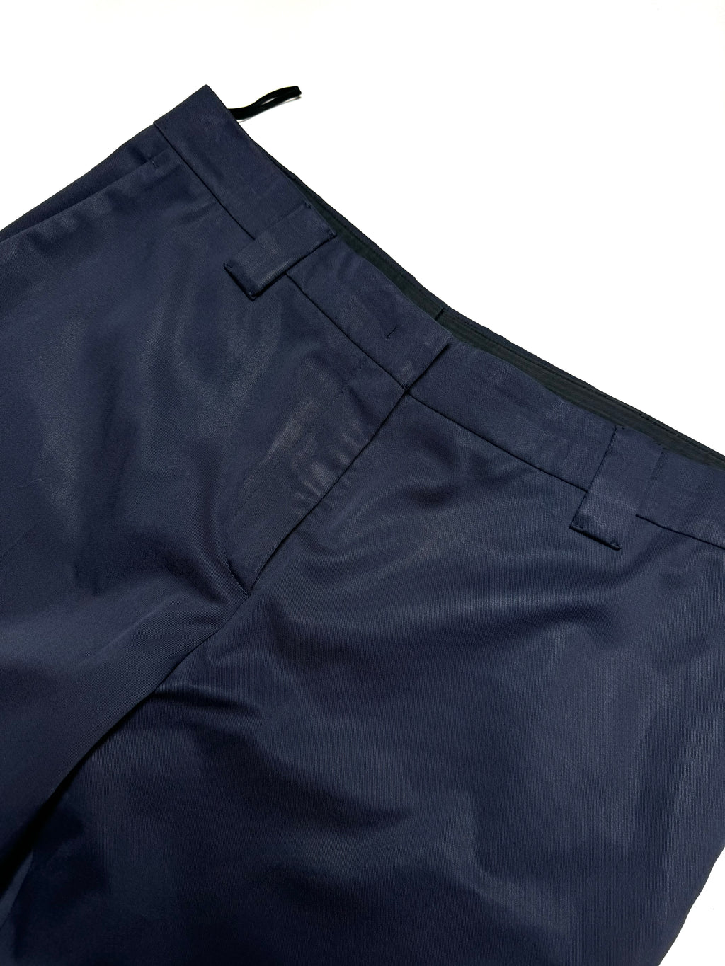 Prada Wool Navy Baggy Pant