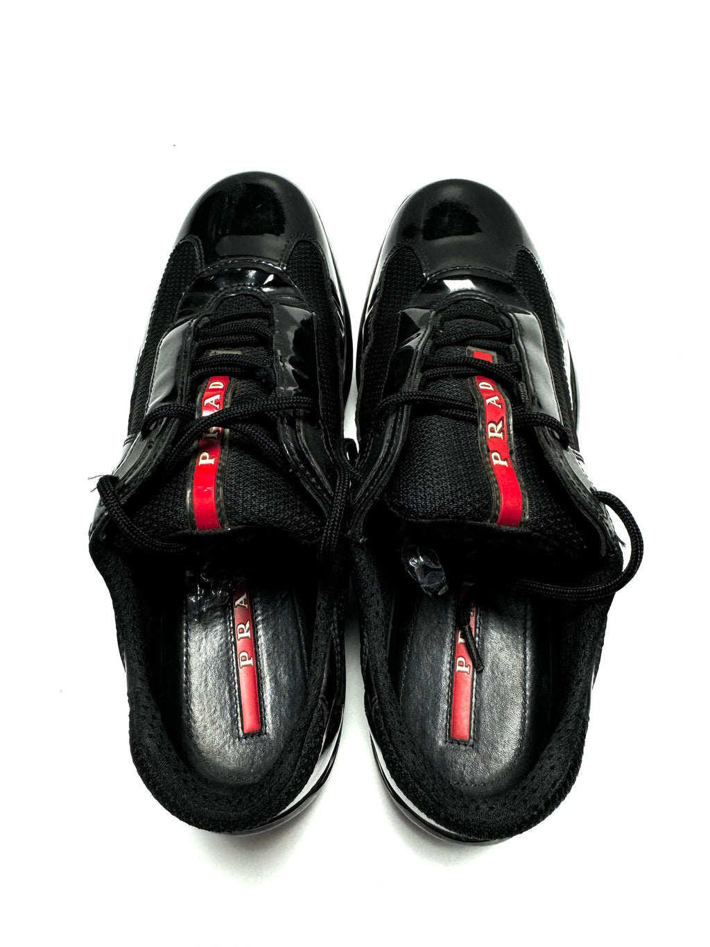 Prada Black Patent Amercia’s Cup Shoes