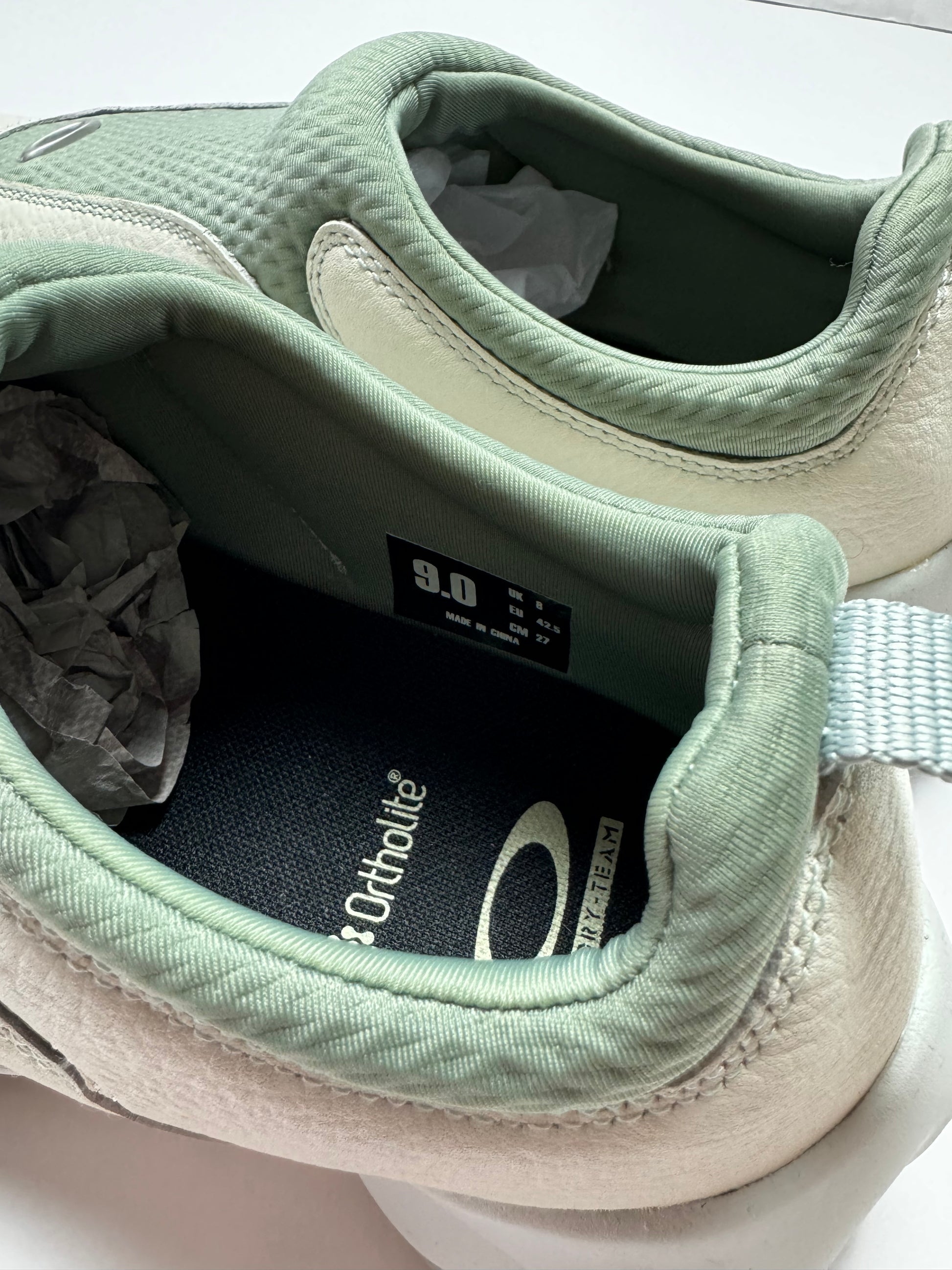 Oakley Factory Team Leather White Cream Lily Pad Suede Sneaker