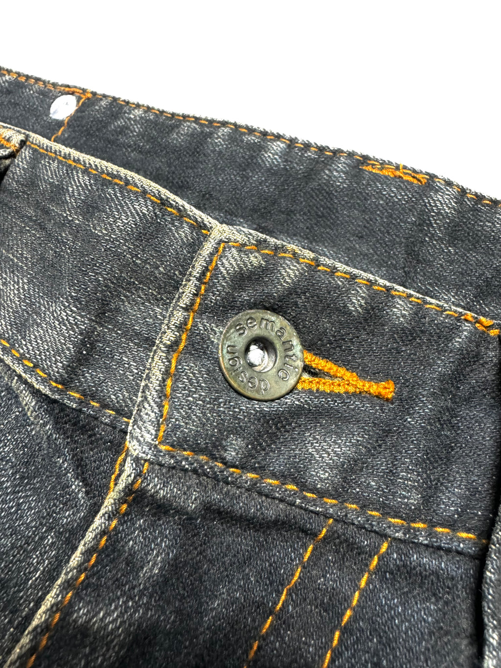 Semantic Design Acid Washed Patch Jean 2000s