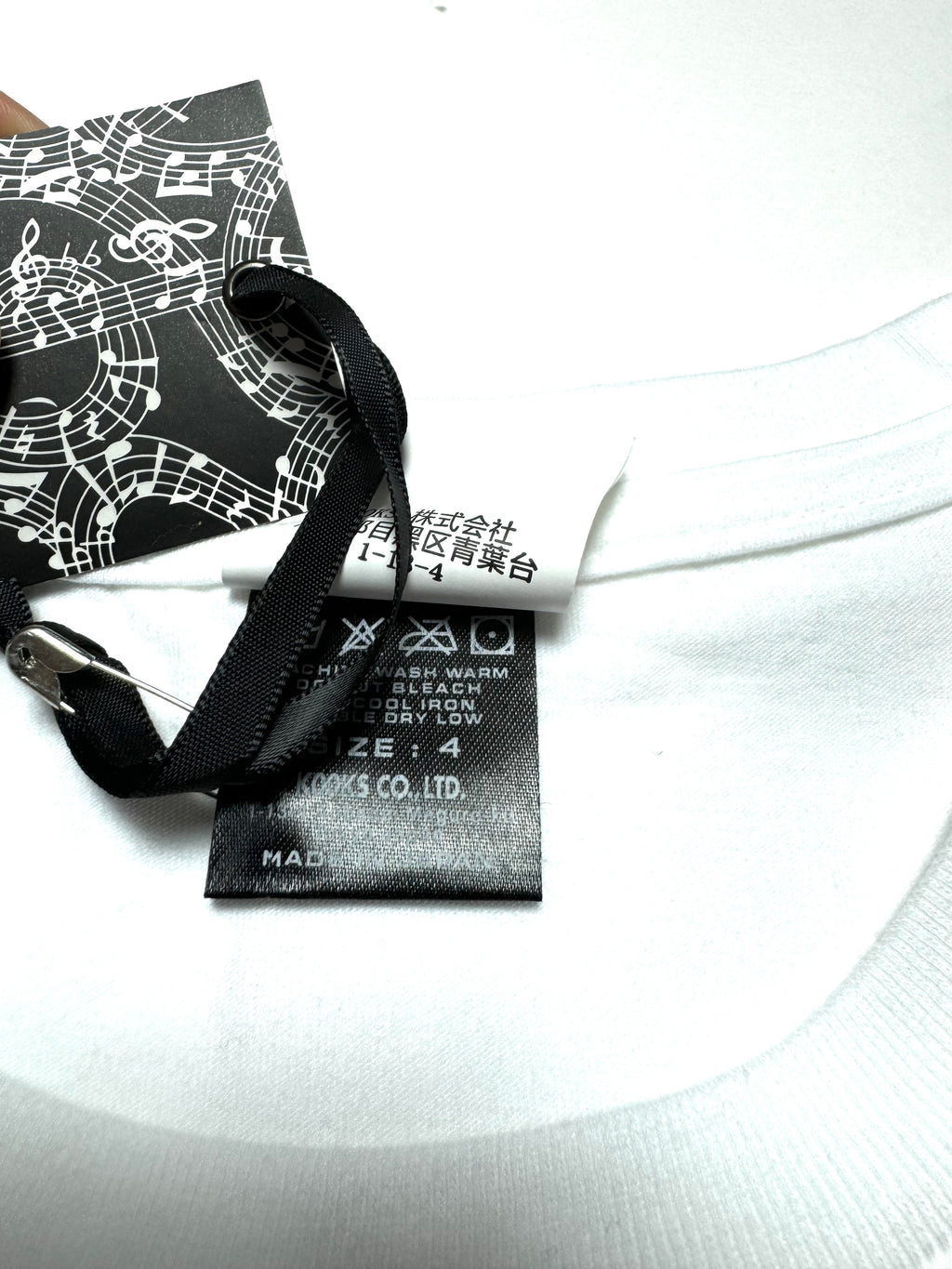 Number Nine “Rape Me” White Tee