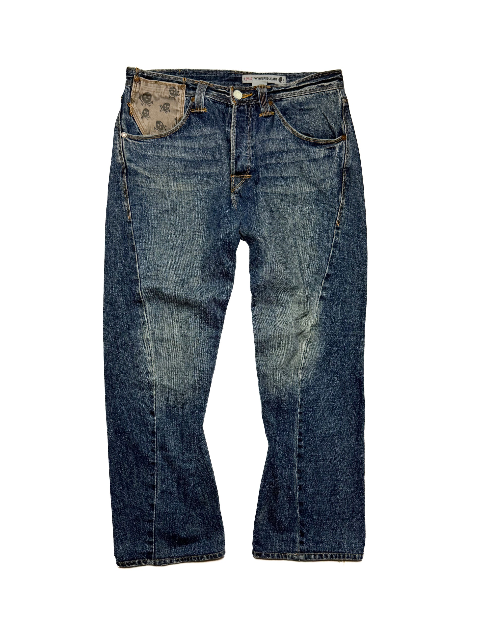 LEVIS ENGINEERED Skull Denim Jeans 90s