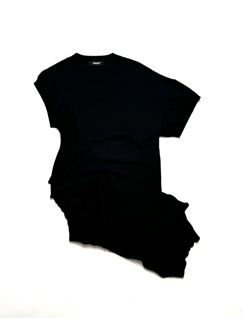 Undercover Asymmetric Black Pull Over Knit Dress