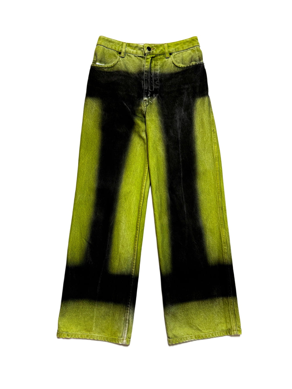 Eckhaus Latta Green Ink Wide Jean