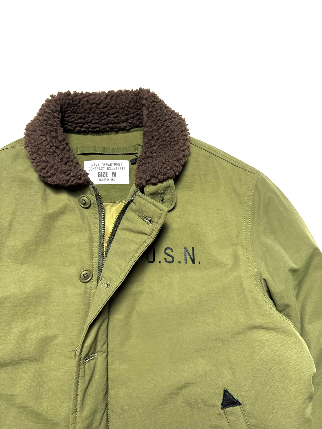 USN Navy Deck Olive Jacket
