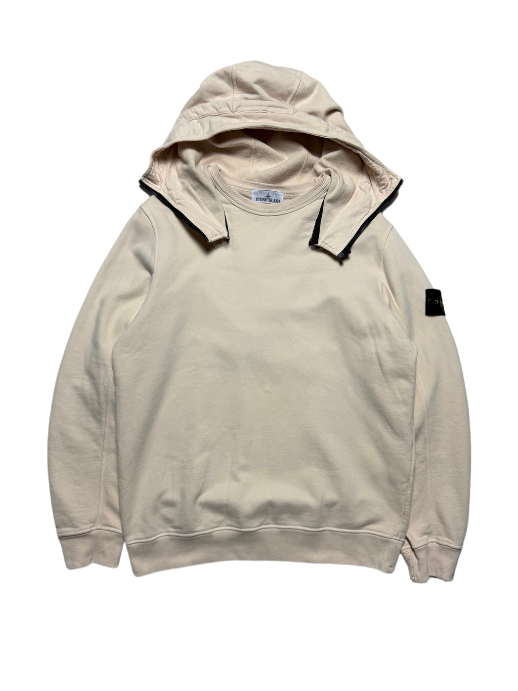 Stone Island Hooded Cream Sweater