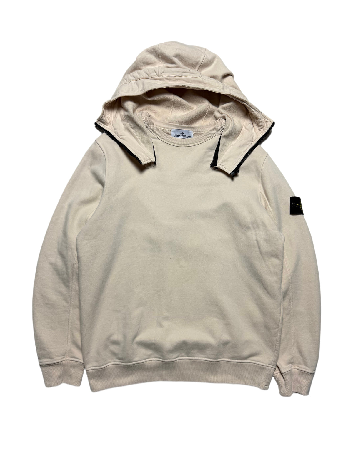 Stone Island Hooded Cream Sweater