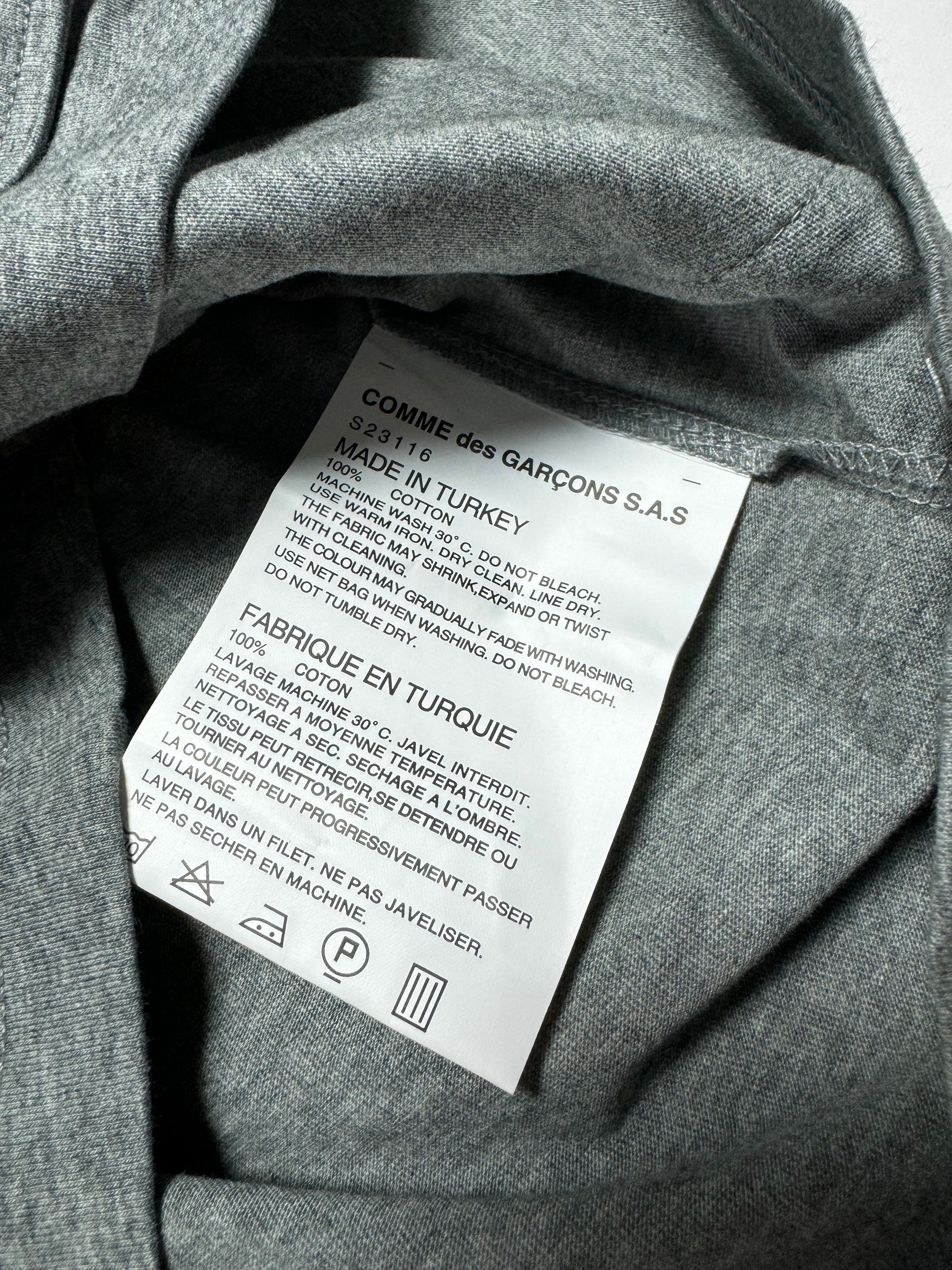 Comme des Garçons Shirt Dual Pocket Grey Tee