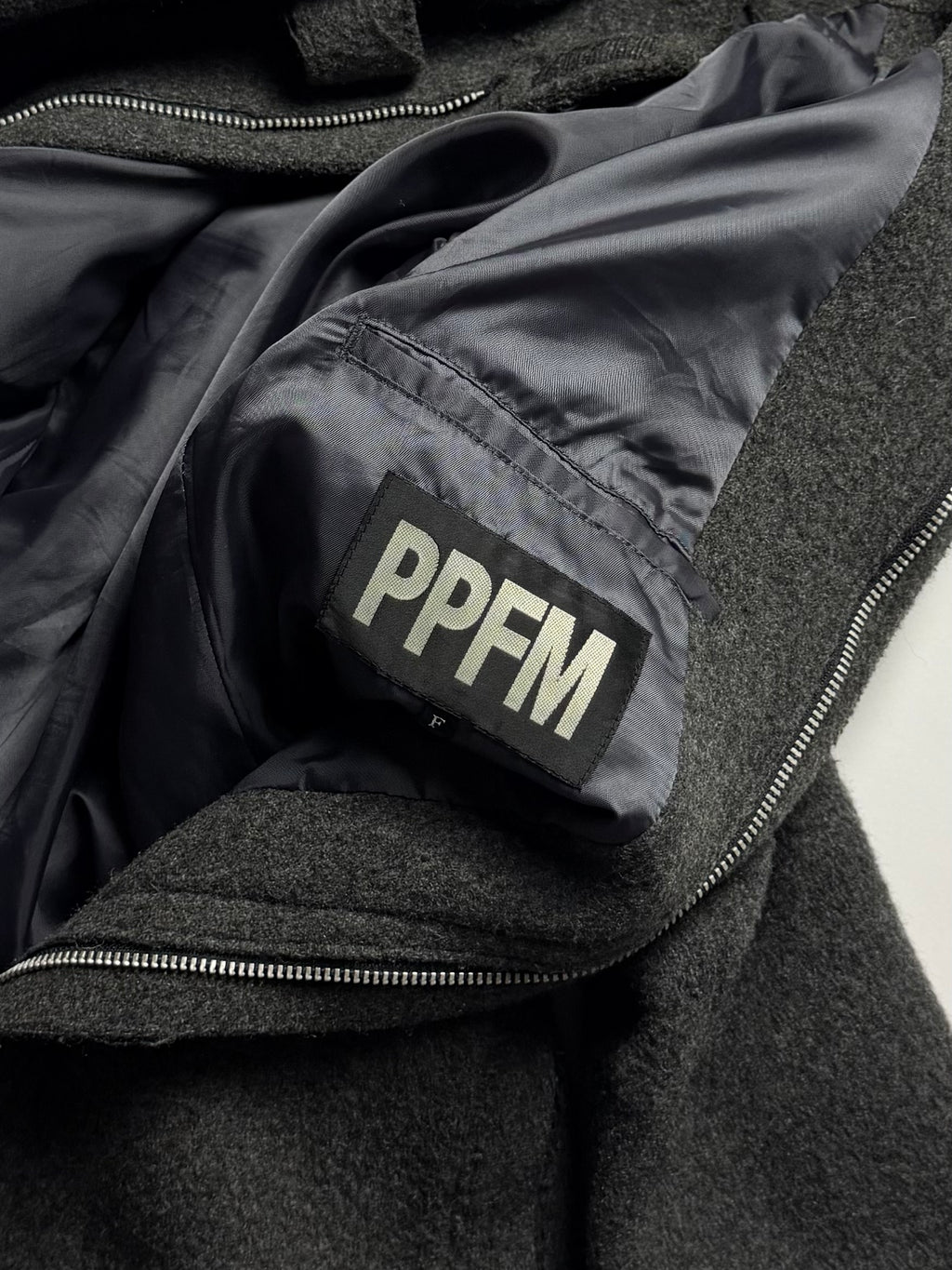 PPFM Wool Zip Up Parka Jacket